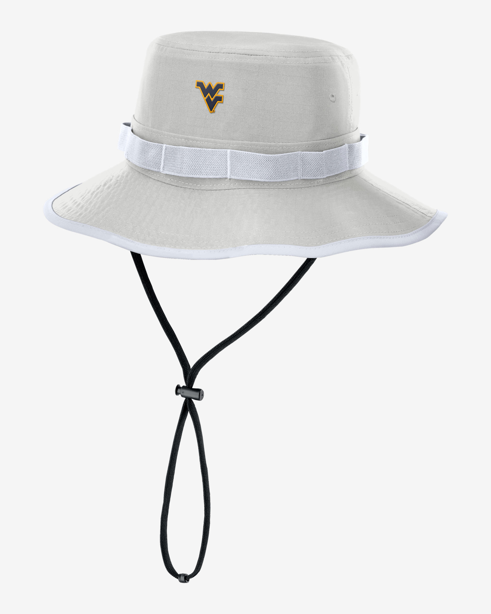 Gorro tipo pescador universitario Nike Dri-FIT para hombre West Virginia Sideline Apex Gameday Boonie - Gris