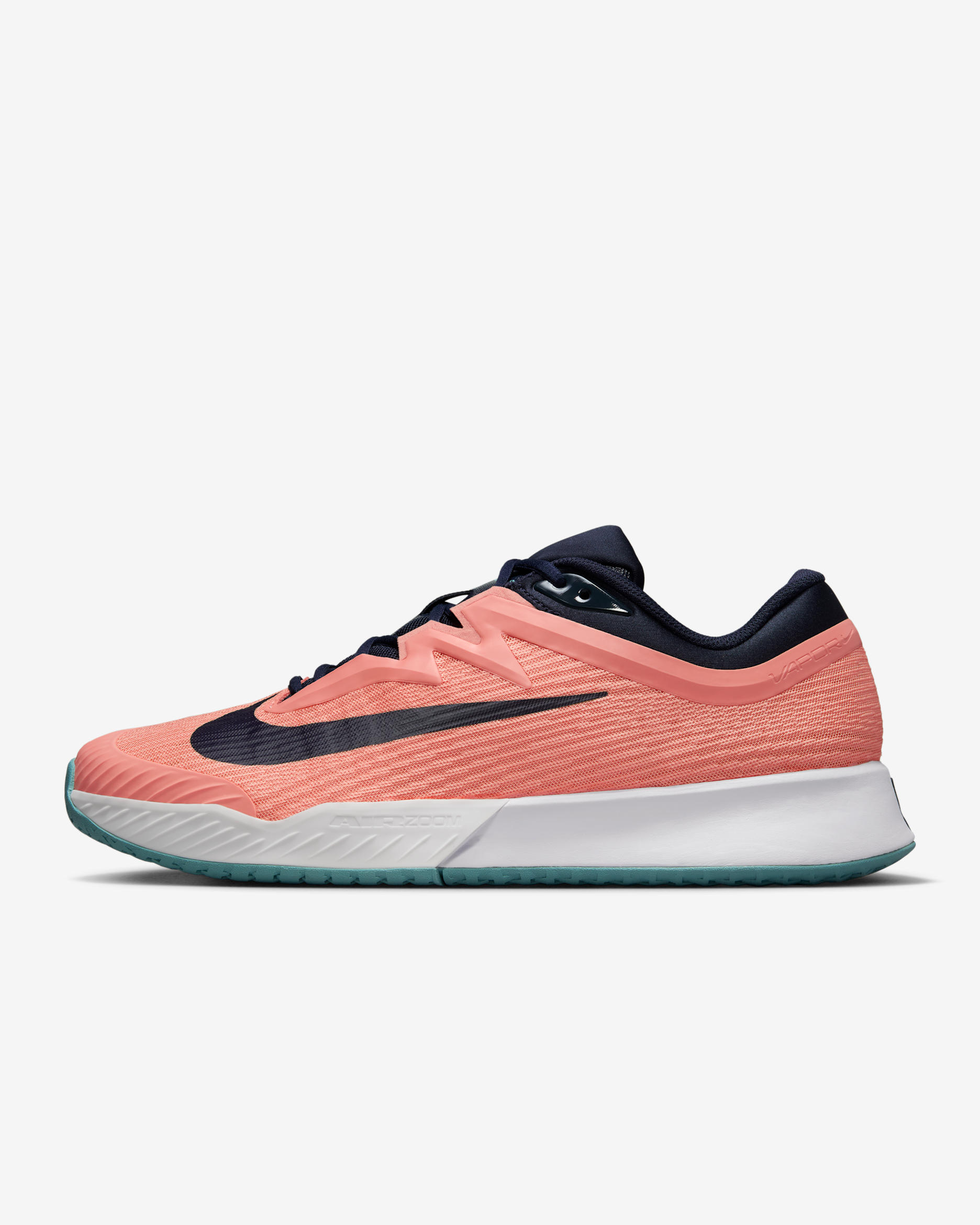 Tenis de tenis para cancha dura para hombre Nike Vapor Pro 3 - Ágata melocotón/Blanco/Denim turquesa/Obsidiana