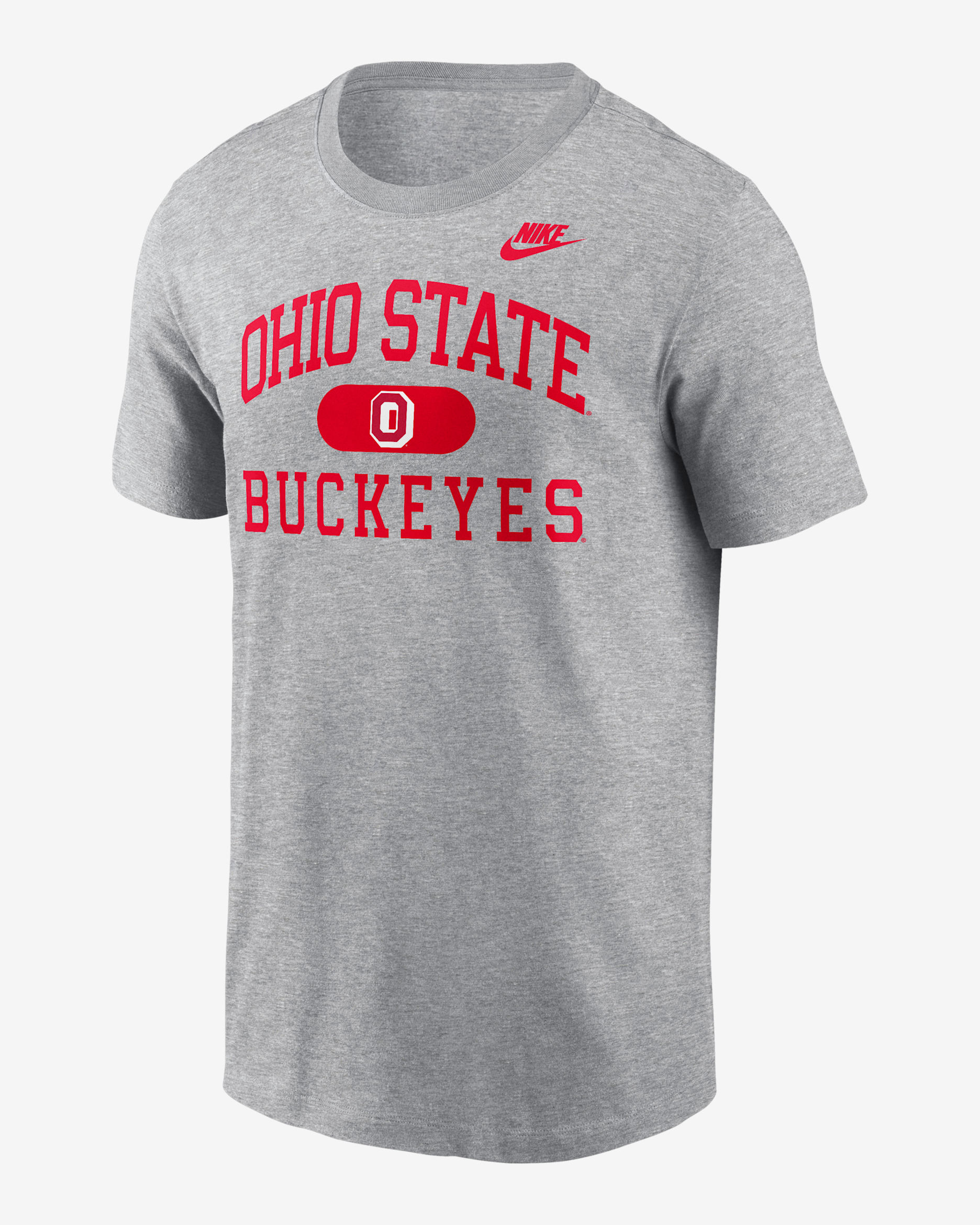Playera universitaria Nike para hombre Ohio State Legacy Alma Mater - Gris oscuro jaspeado