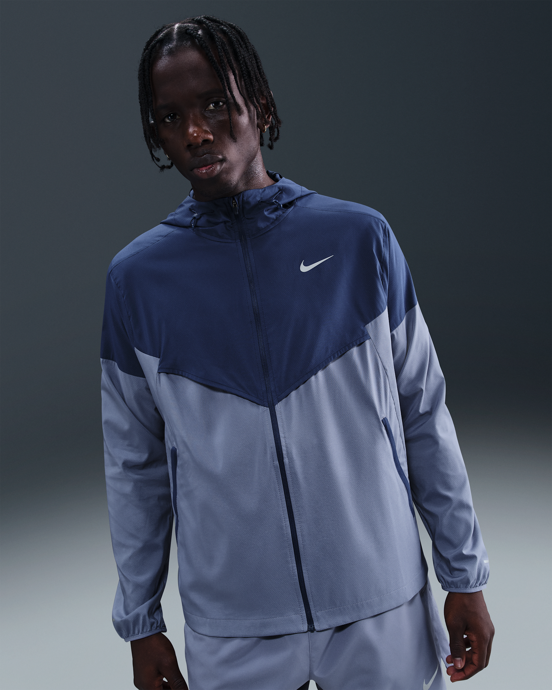 Nike Impossibly Light Windrunner Laufjacke (Herren) - Blue Void/Blue Void/World Indigo