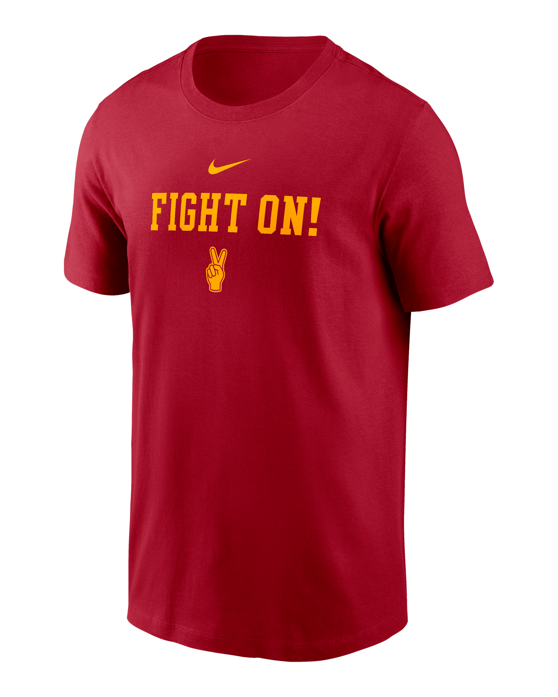 USC 2-Hit Stacked Men's Nike College T-Shirt - Crimson