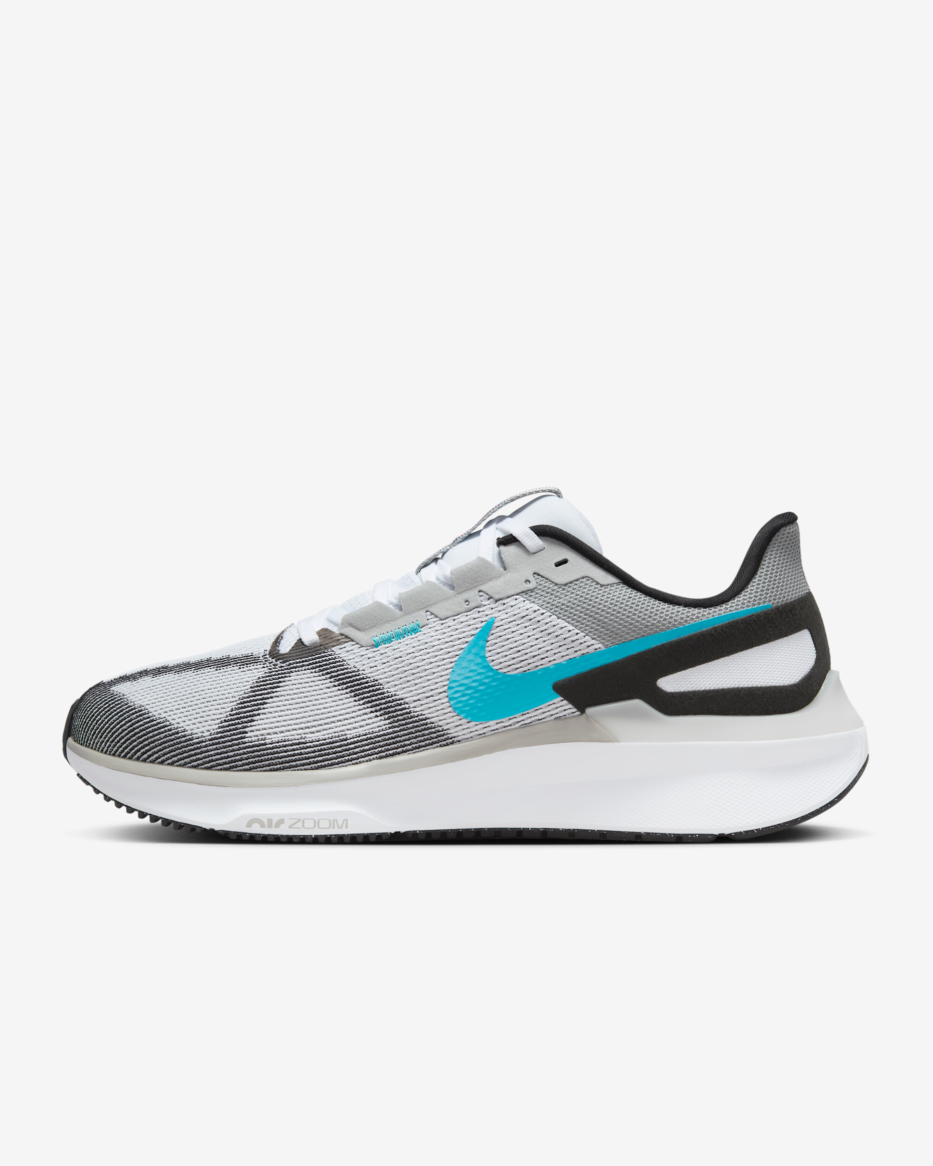 Nike Structure 25 男款路跑鞋 - 白色/黑色/Hot Lava/Gamma Blue