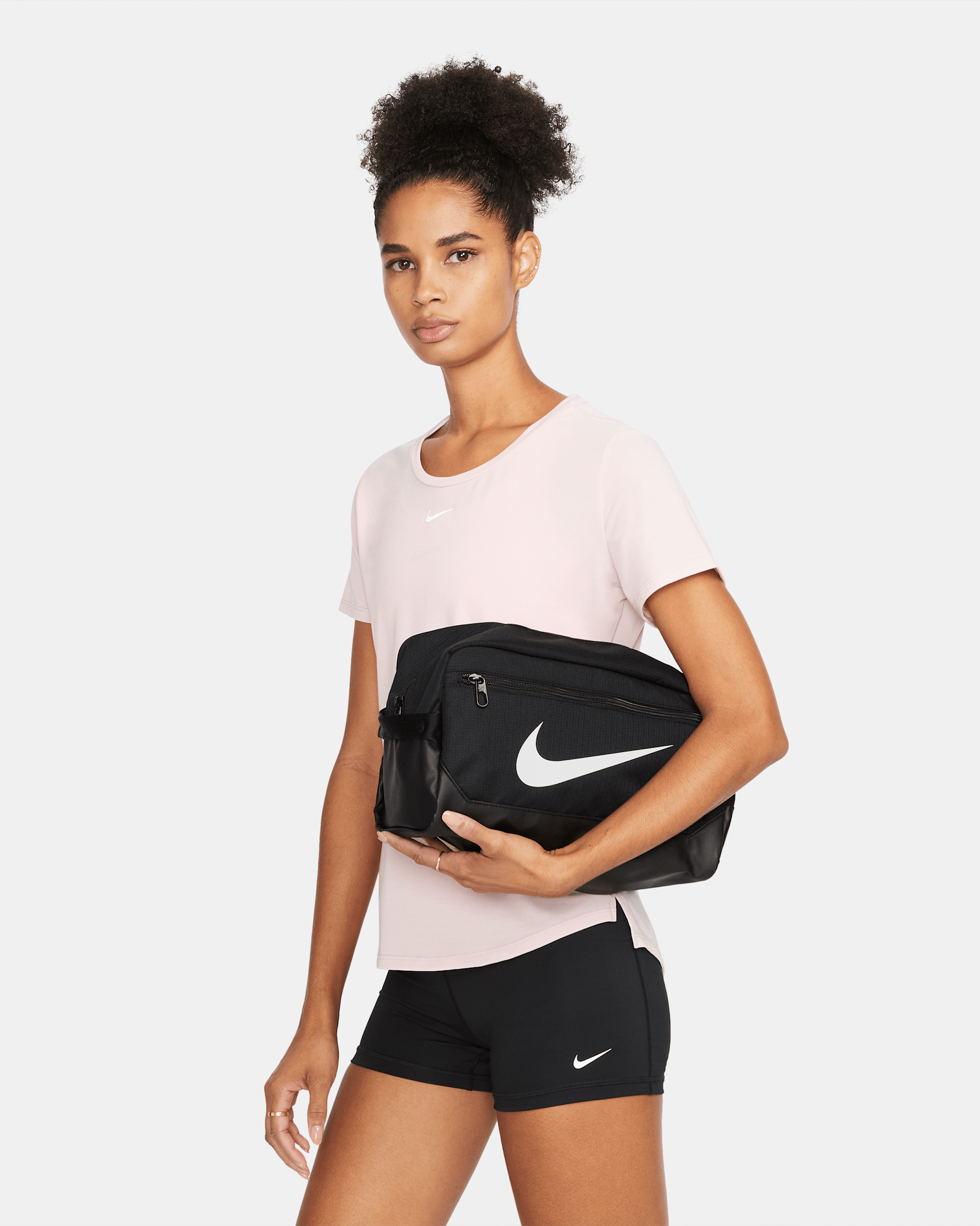 Sac à chaussures de training Nike Brasilia 9.5 (11 L) - Noir/Noir/Blanc