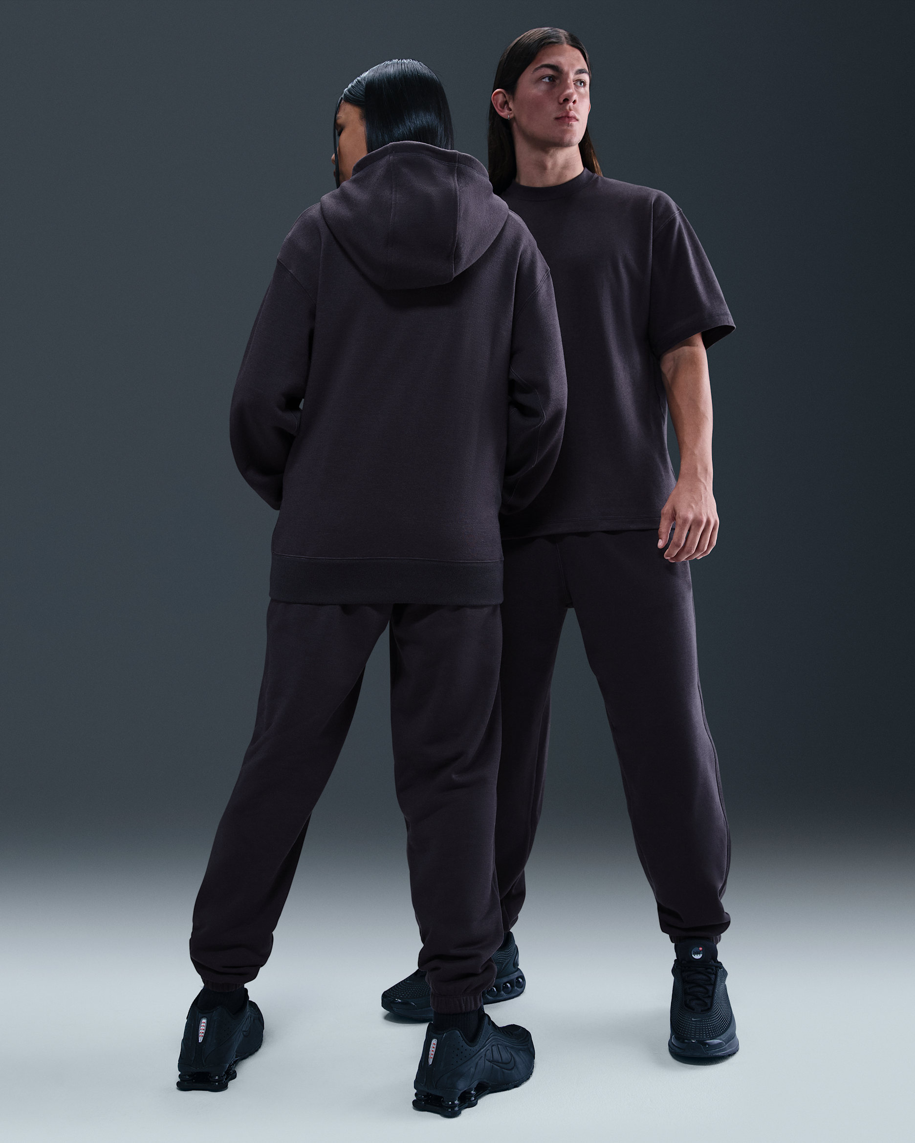 Φλις παντελόνι Nike Wool Classics - Cave Purple