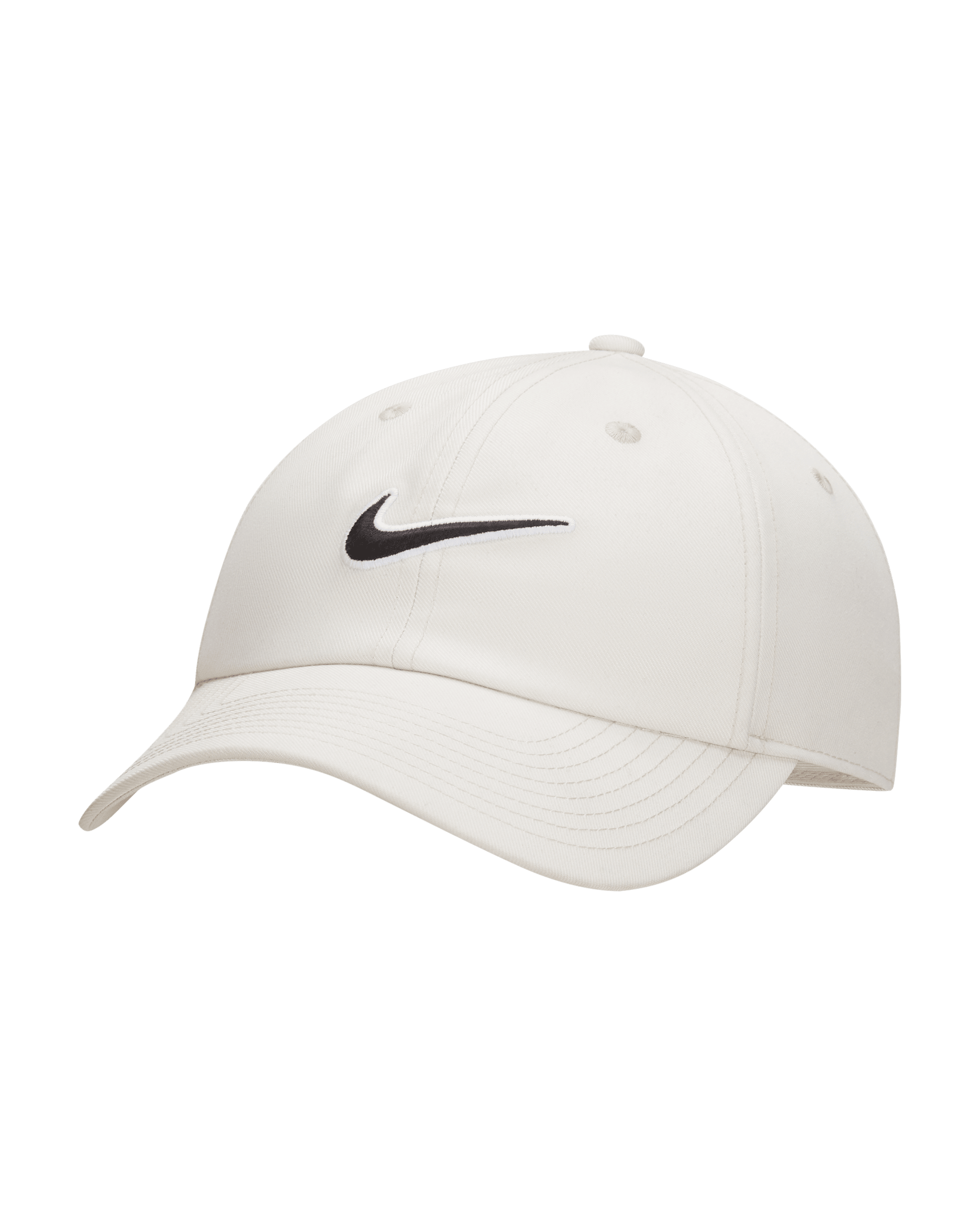 Nike Club unstrukturierte Swoosh Cap - Light Bone/Schwarz