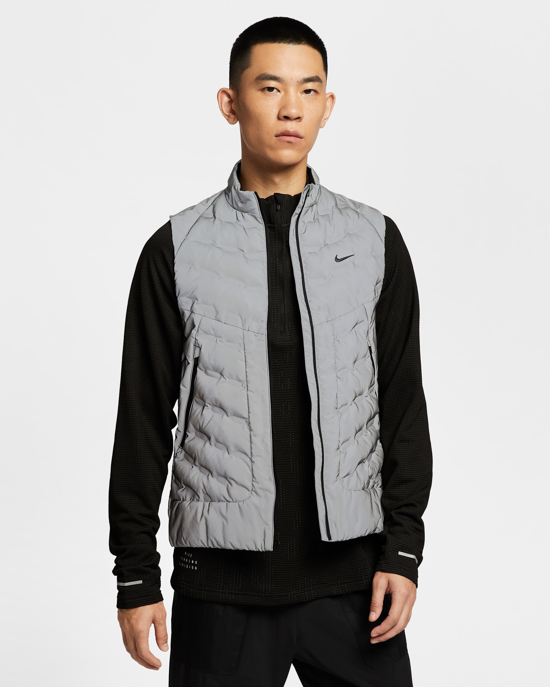 Nike 男款 Therma-FIT ADV 反光設計跑步背心 - Reflect Silver