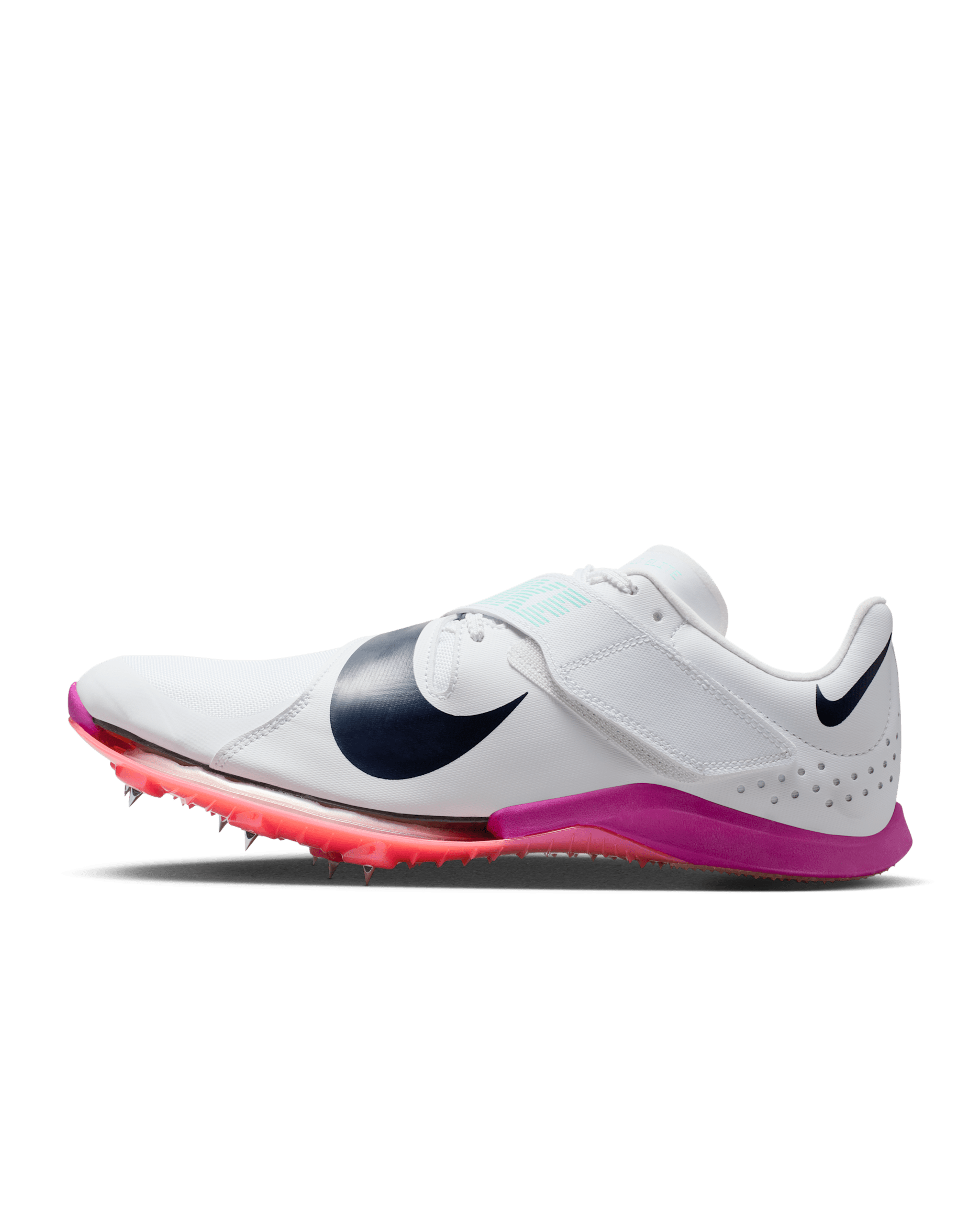 Spikes para salto y atletismo Nike Long Jump Elite - Blanco/Carmesí brillante/Obsidiana