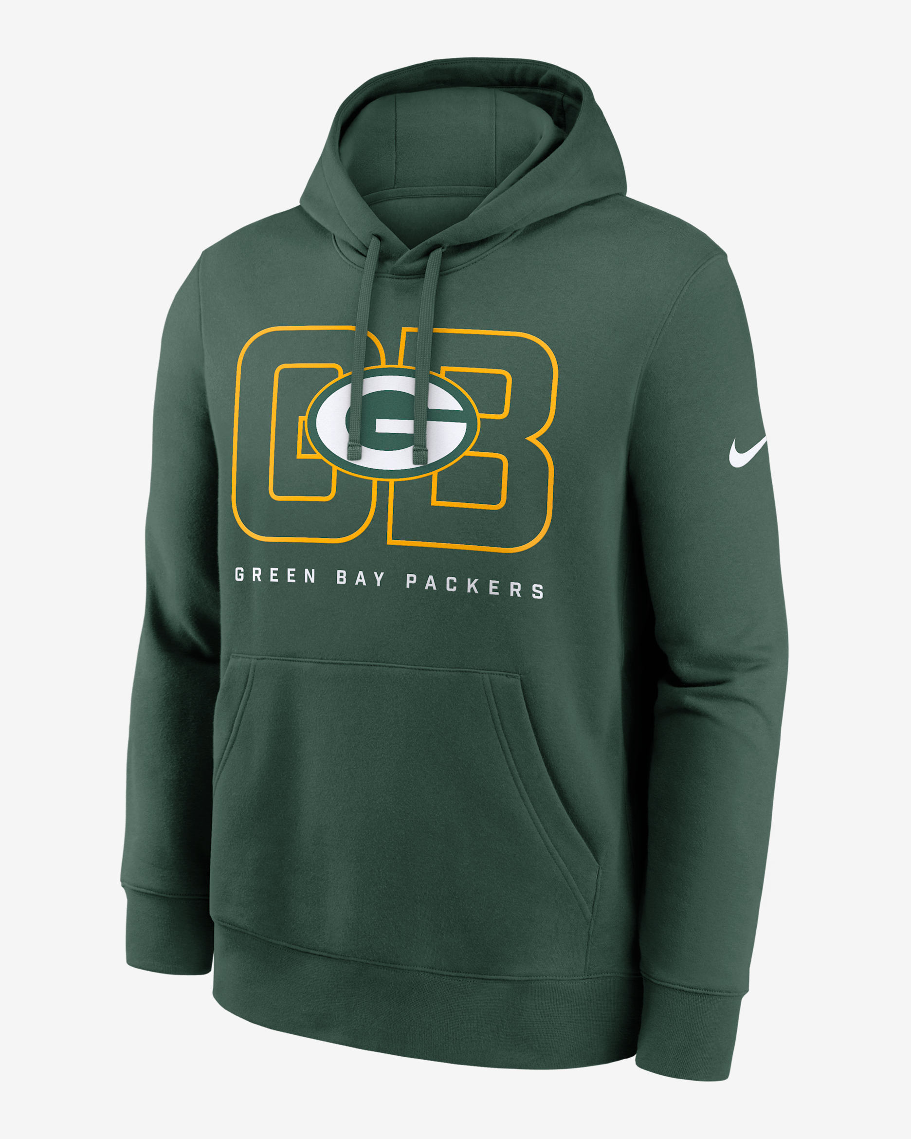 Sudadera con gorro sin cierre Nike de la NFL para hombre Green Bay Packers Busted Play Club - Verde