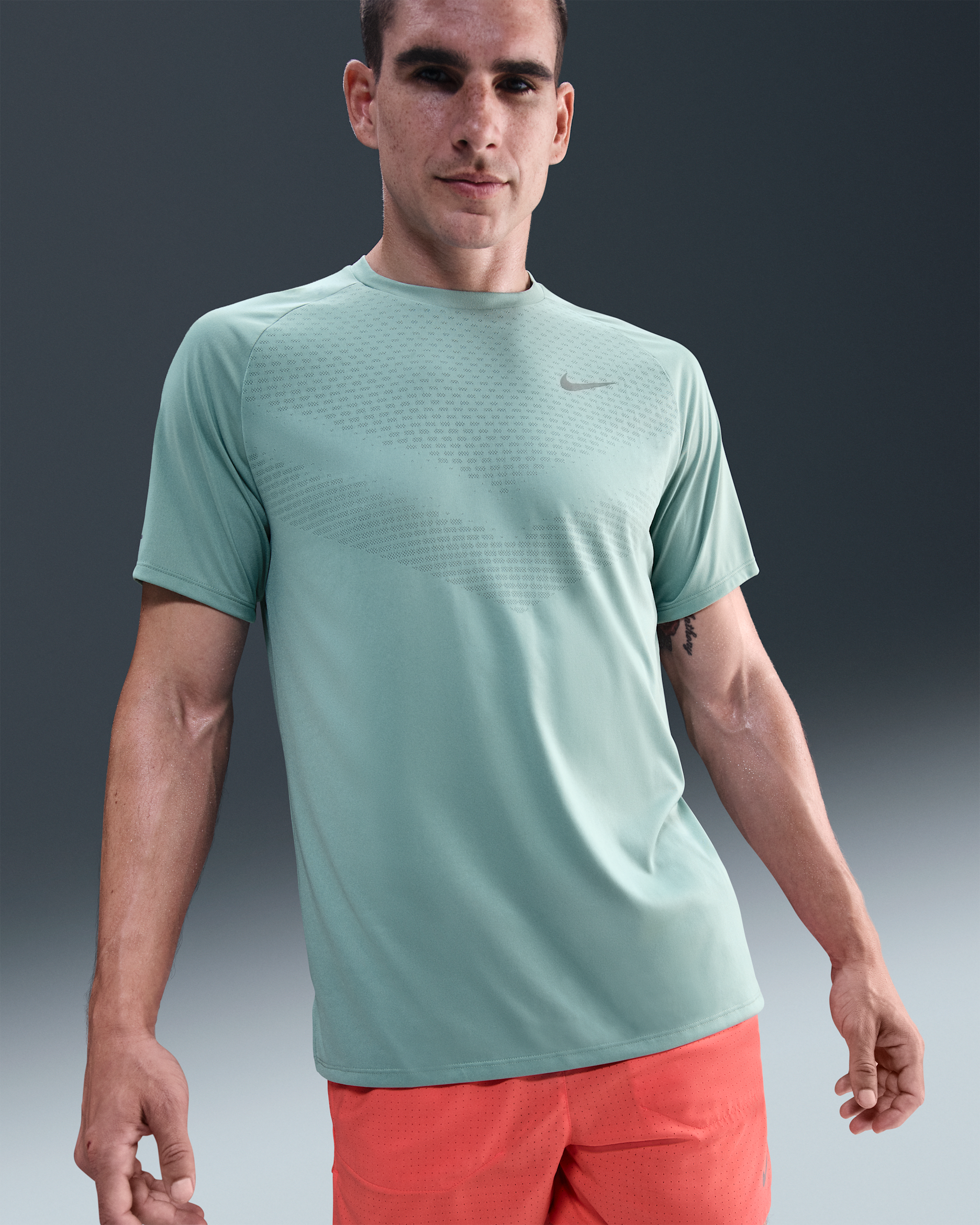 Nike Stride Men's Dri-FIT ADV Short-Sleeve Running Top - Cannon