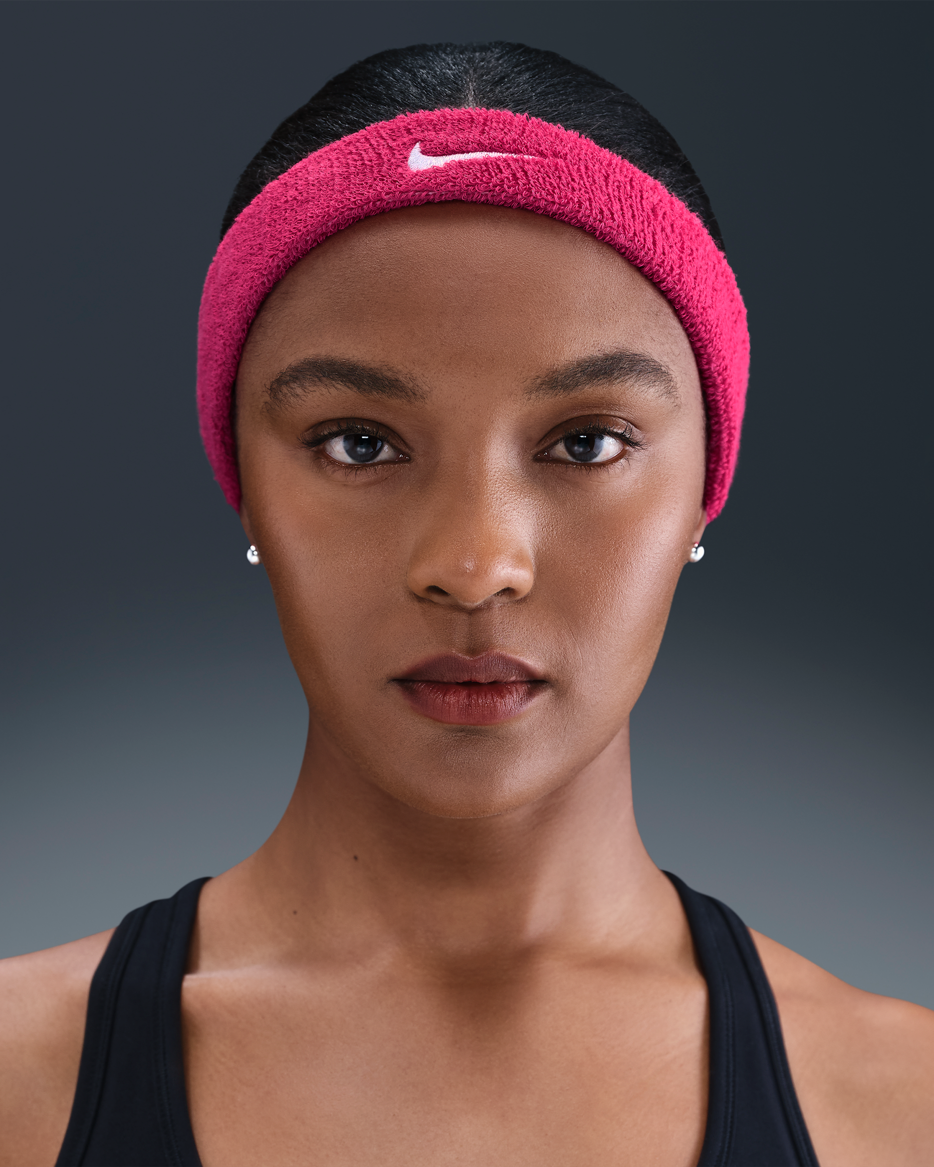 Nike Swoosh Classic Headband - Vivid Pink/White