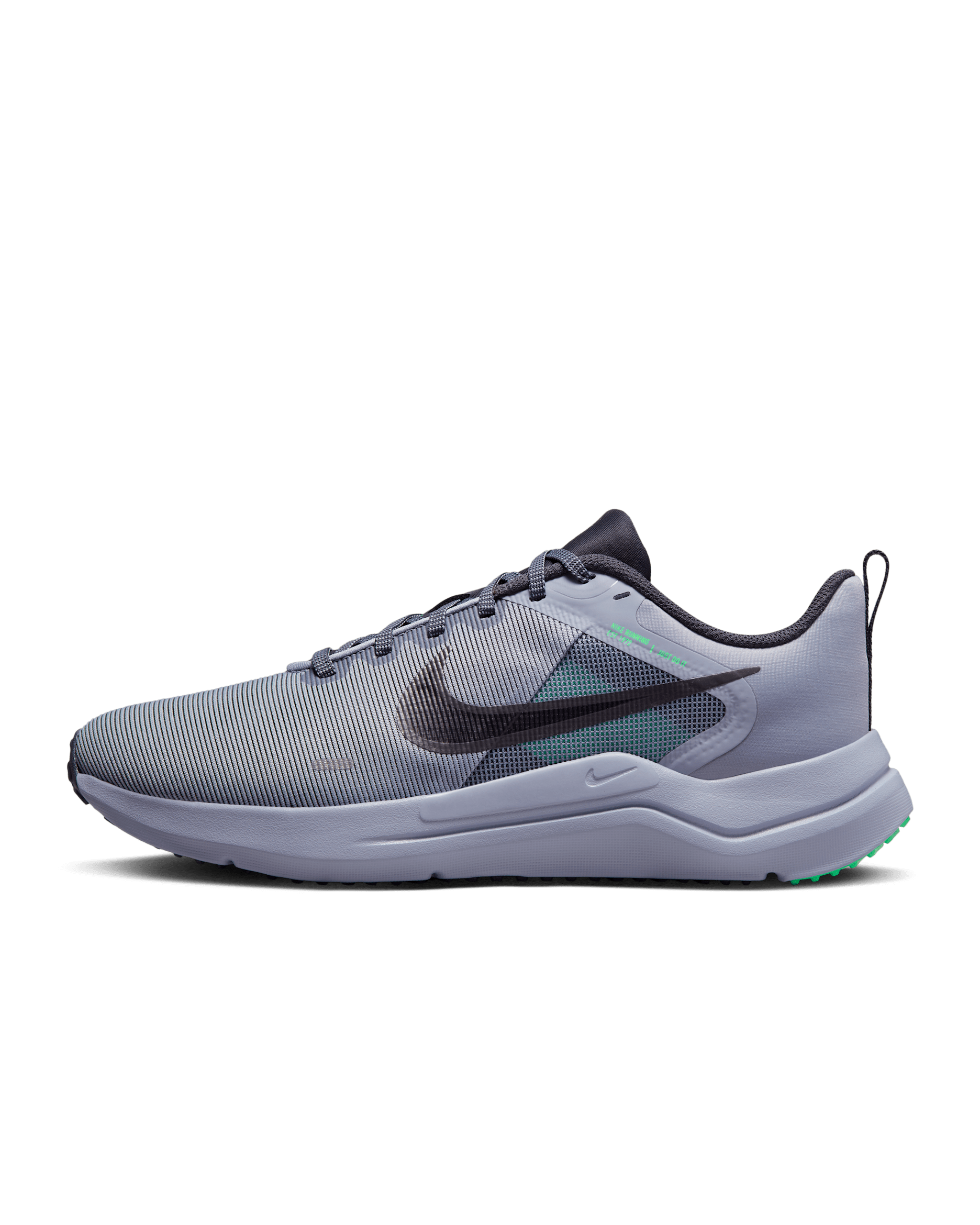 Nike Downshifter 12 Men's Road Running Shoes - Indigo Haze/Electric Algae/Gridiron