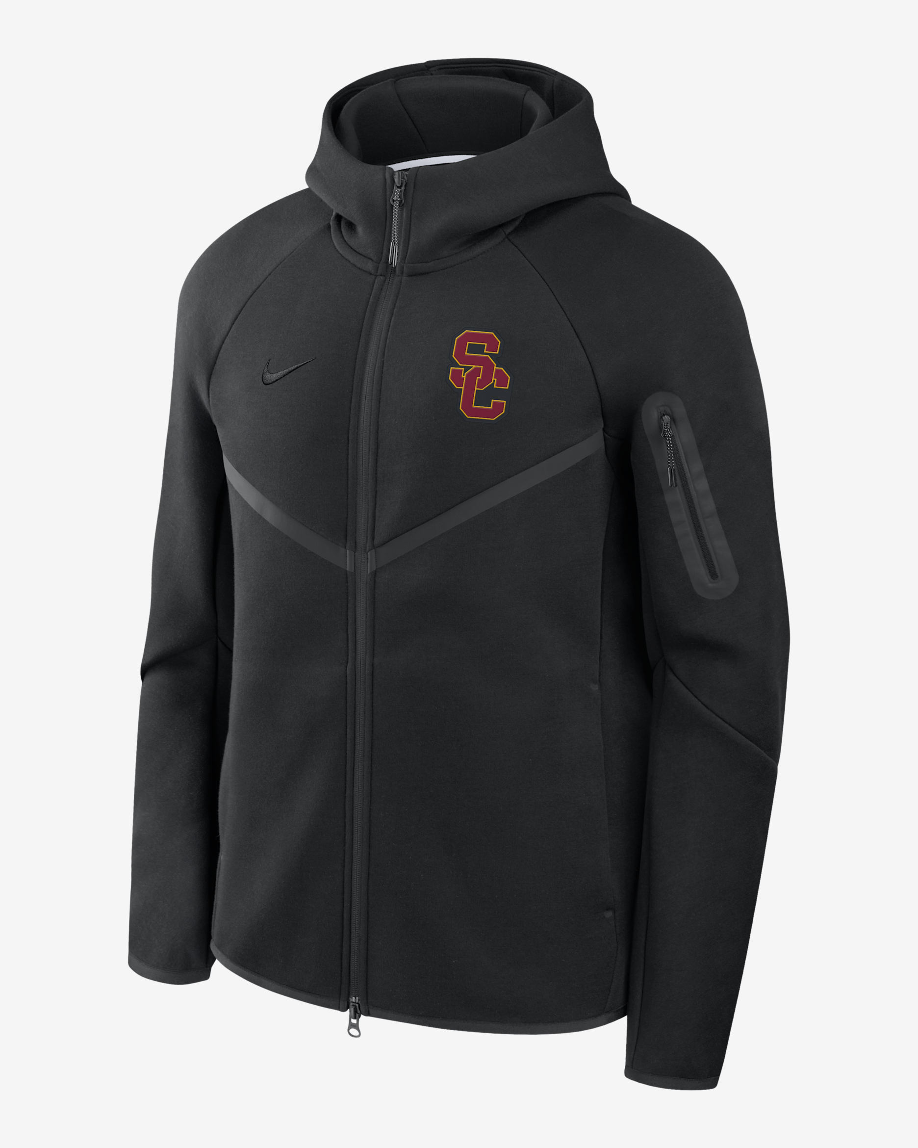 USC Tech Fleece Windrunner Men's Nike College Full-Zip Hooded Jacket - Black