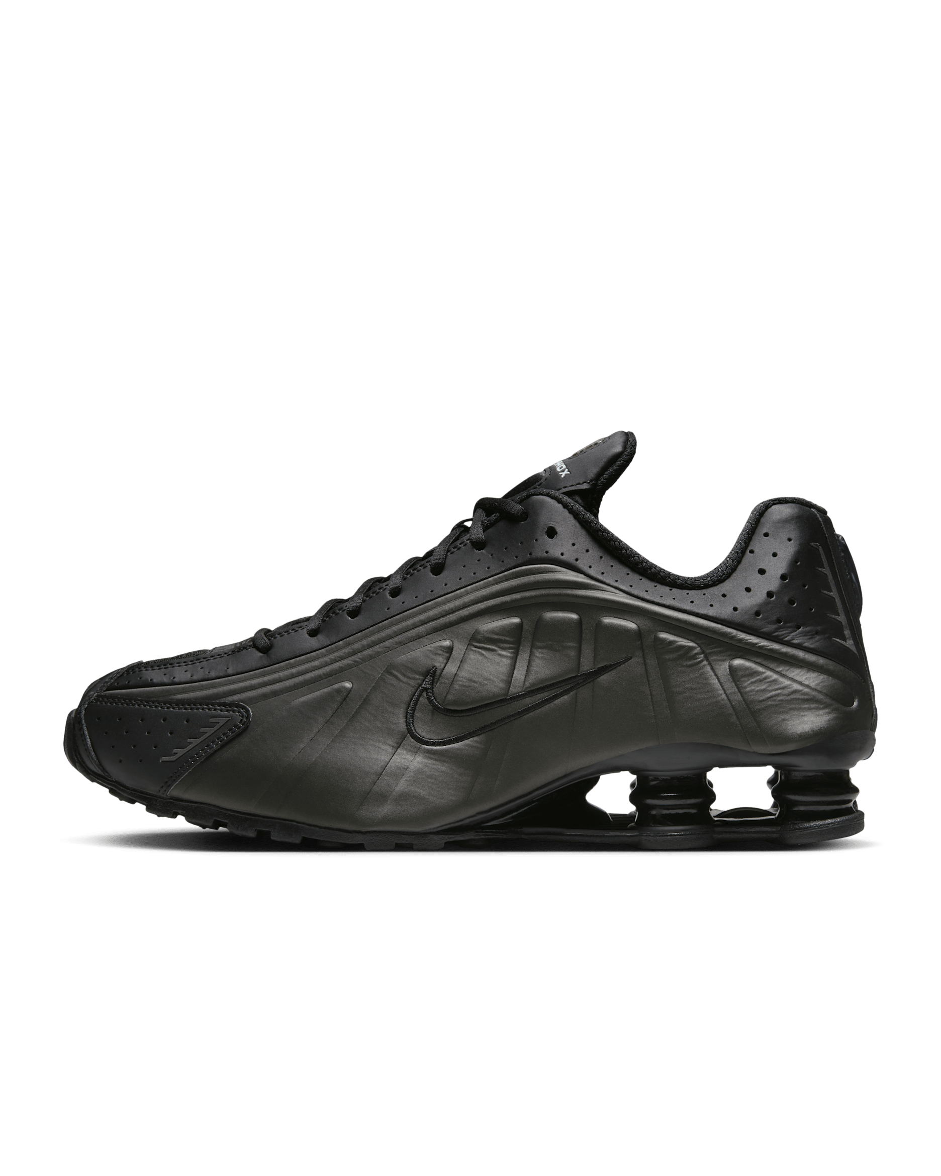 Nike Shox R4 Men's Shoes - Black/Black/Bright Crimson/Black