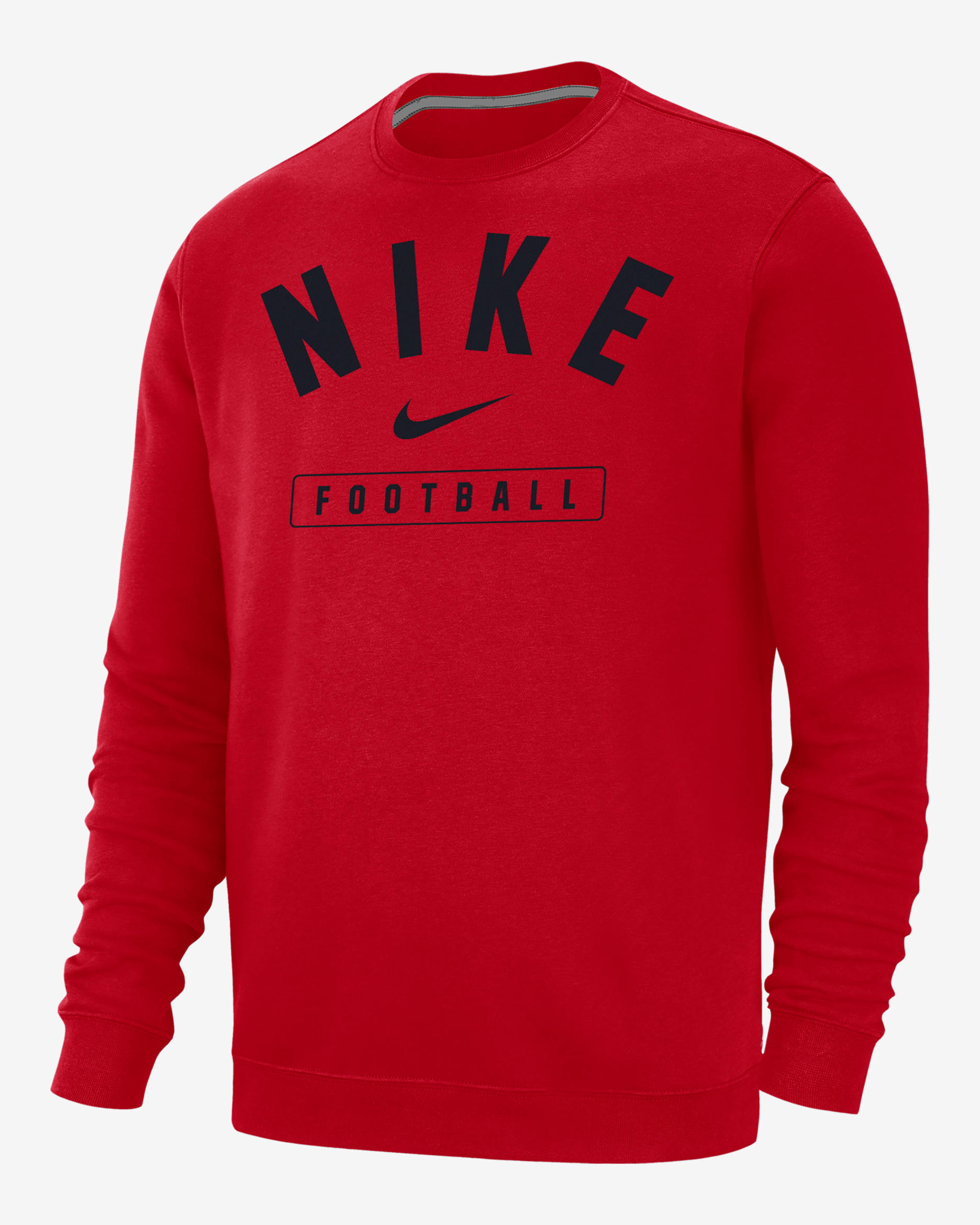 Sudadera de cuello redondo para hombre Nike Football - Rojo universitario