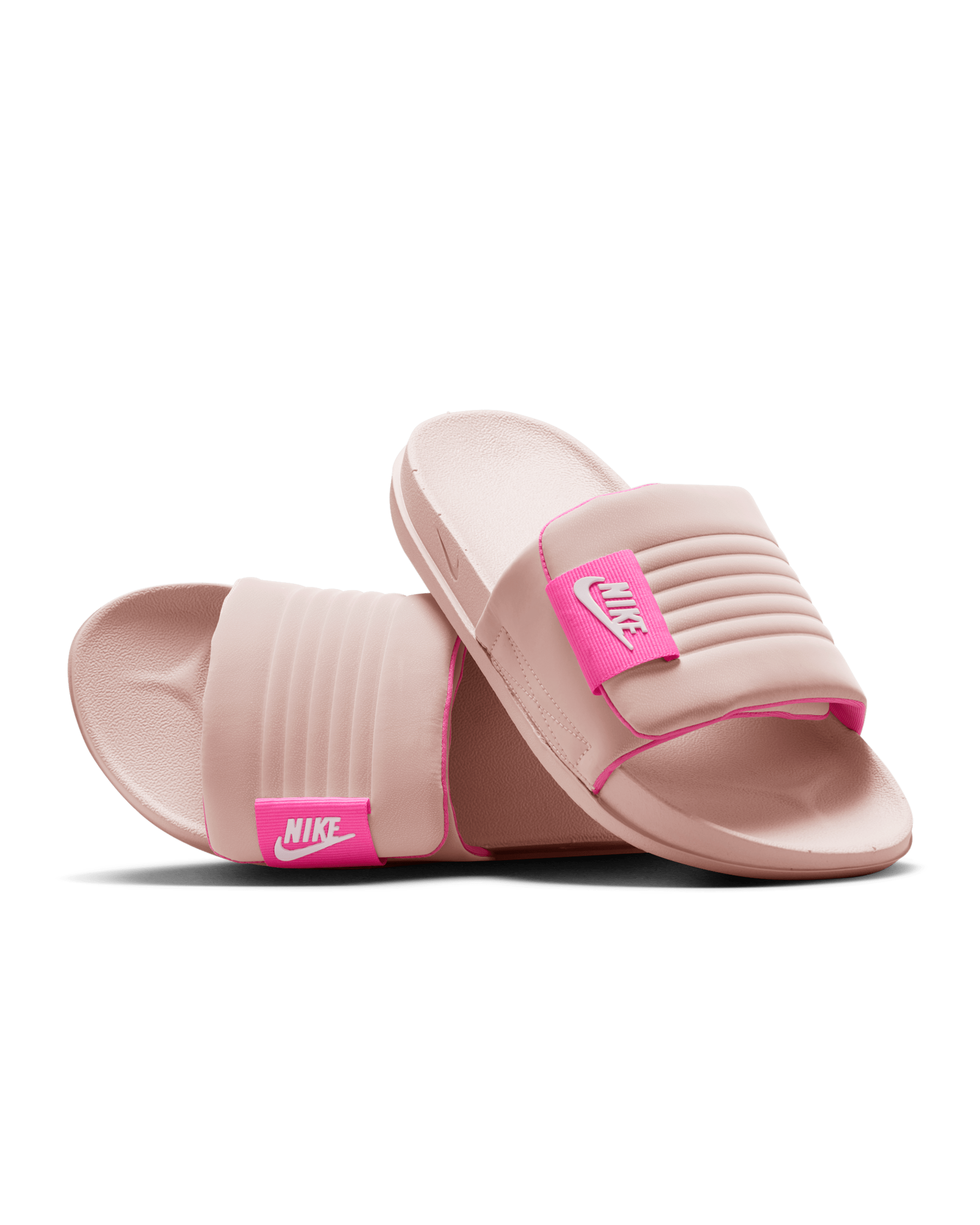 Nike Offcourt Adjust Women's Slides - Silt Red/Summit White/Pink Spell