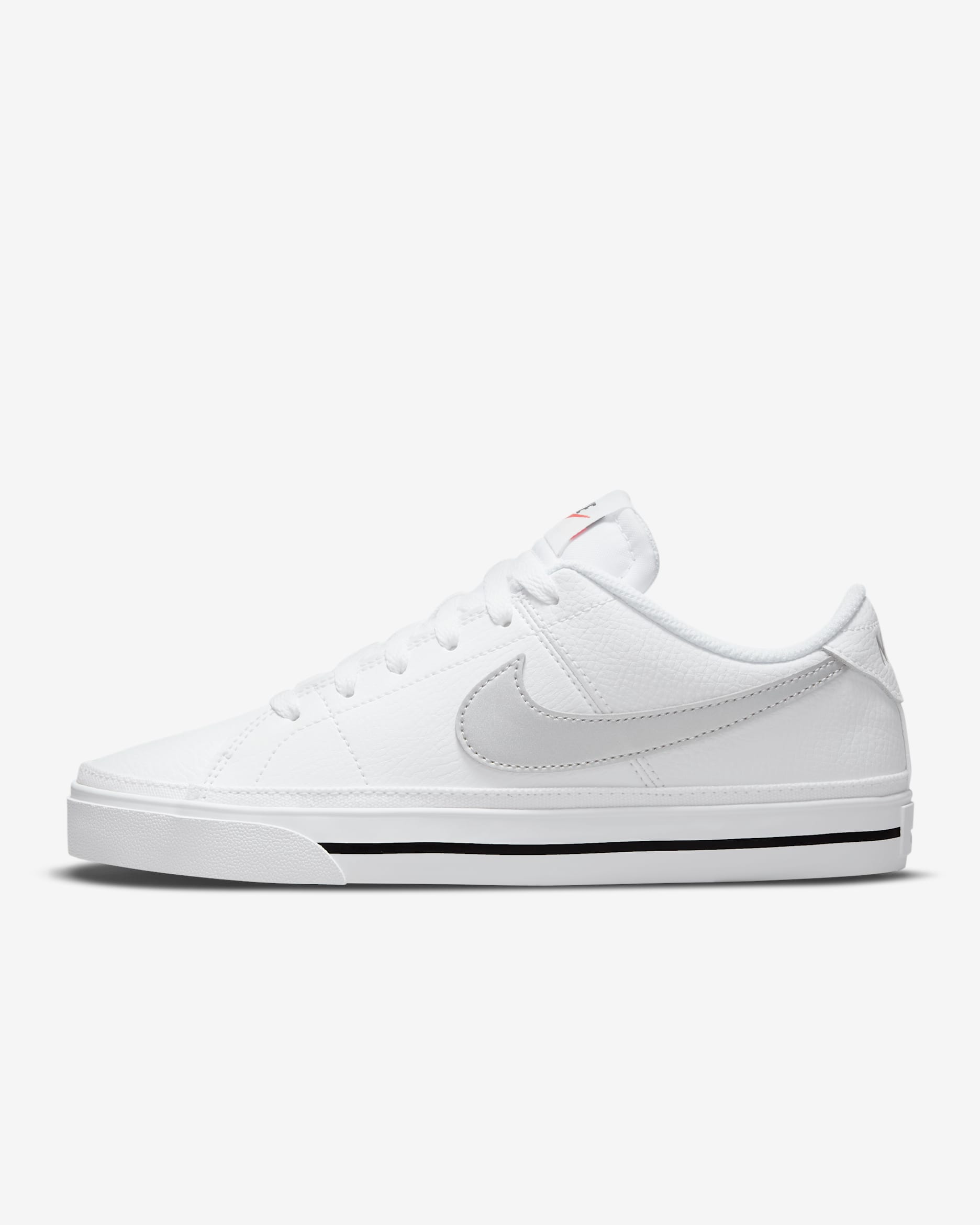 Nike Court Legacy Damesschoen - Wit/Zwart/Metallic Silver