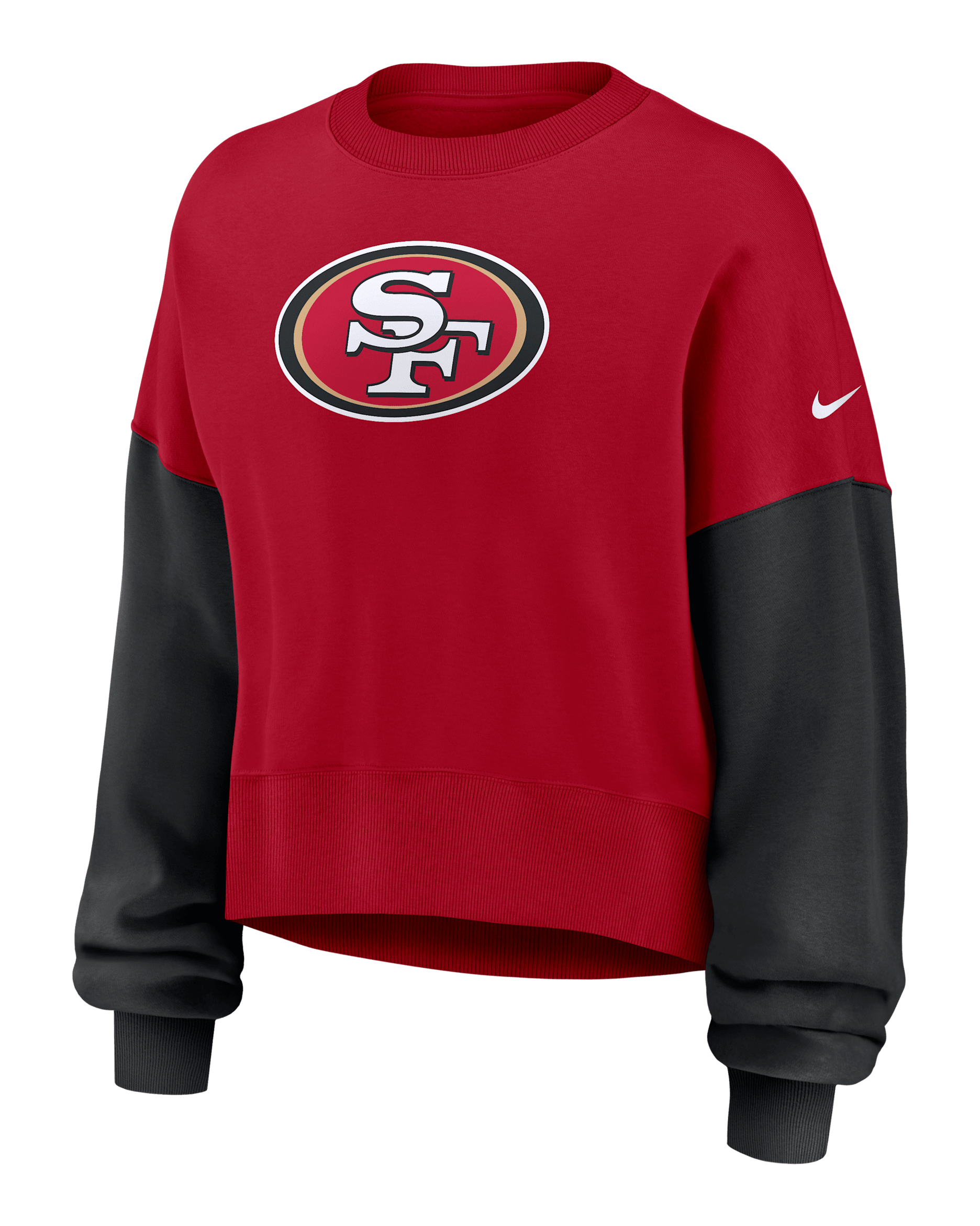 San Francisco 49ers Women's Nike NFL Pullover Crew - Gym Red