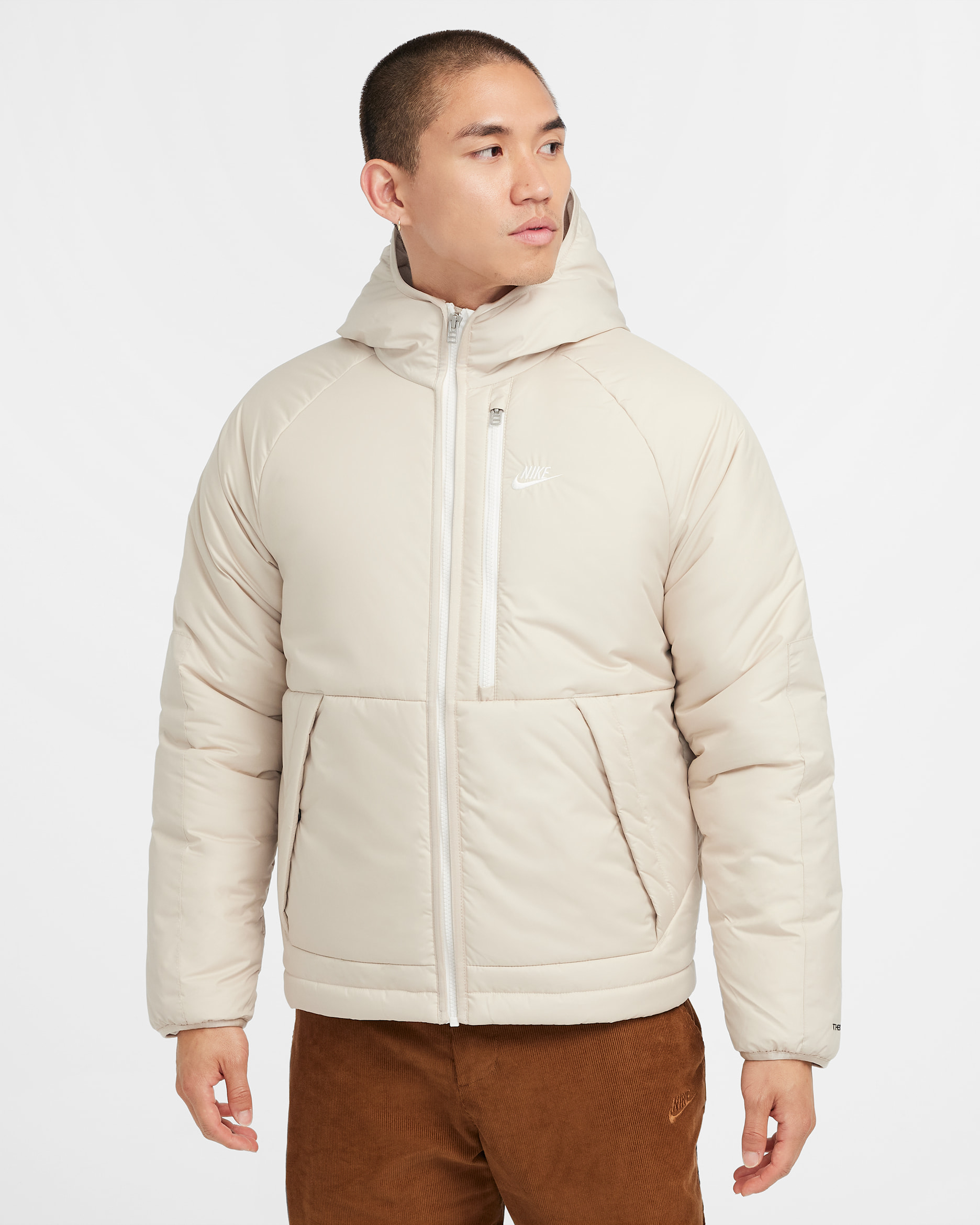 Nike Sportswear Therma-FIT Legacy Men's Hooded Jacket - Rattan/Rattan/Sail