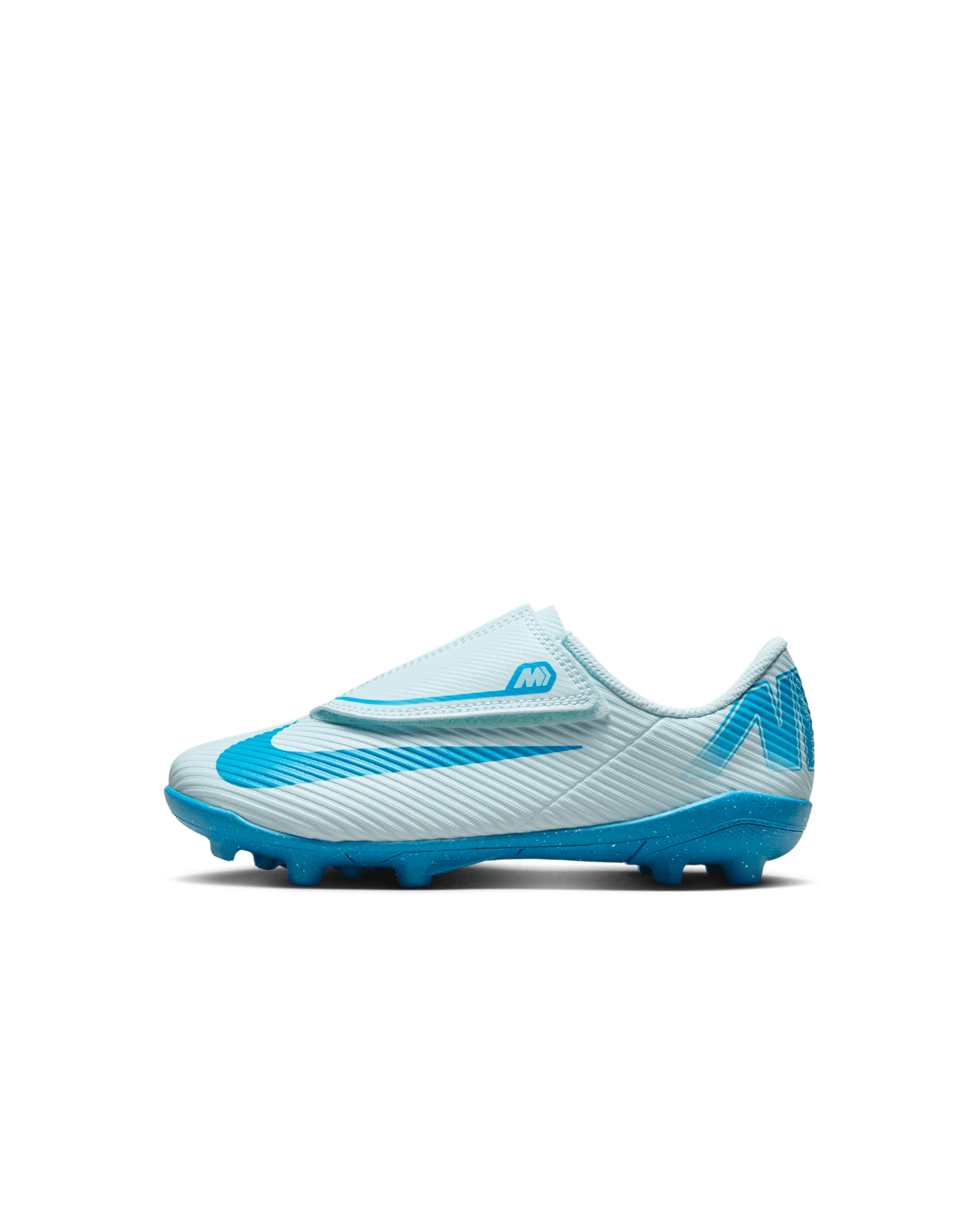 Nike Jr. Mercurial Vapor 16 Club Younger Kids' Multi-Ground Low-Top Football Boot - Glacier Blue/Blue Orbit