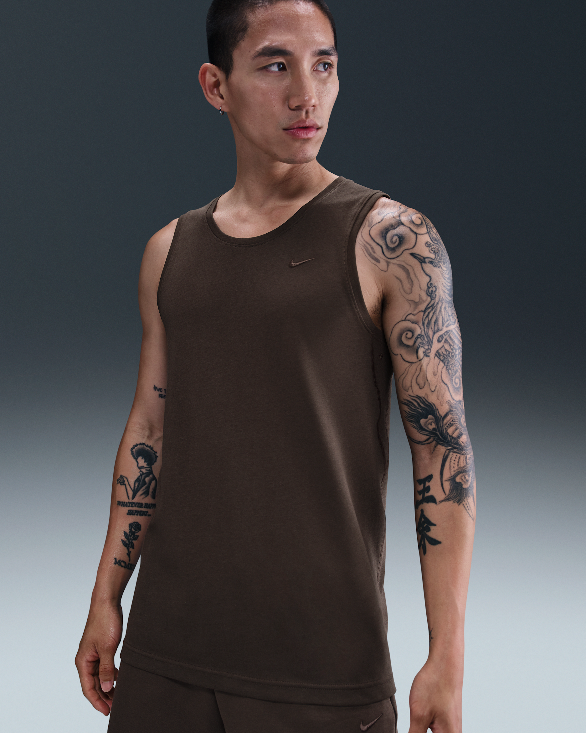 เสื้อกล้ามอเนกประสงค์ผู้ชาย Dri-FIT Nike Primary - Baroque Brown/Baroque Brown