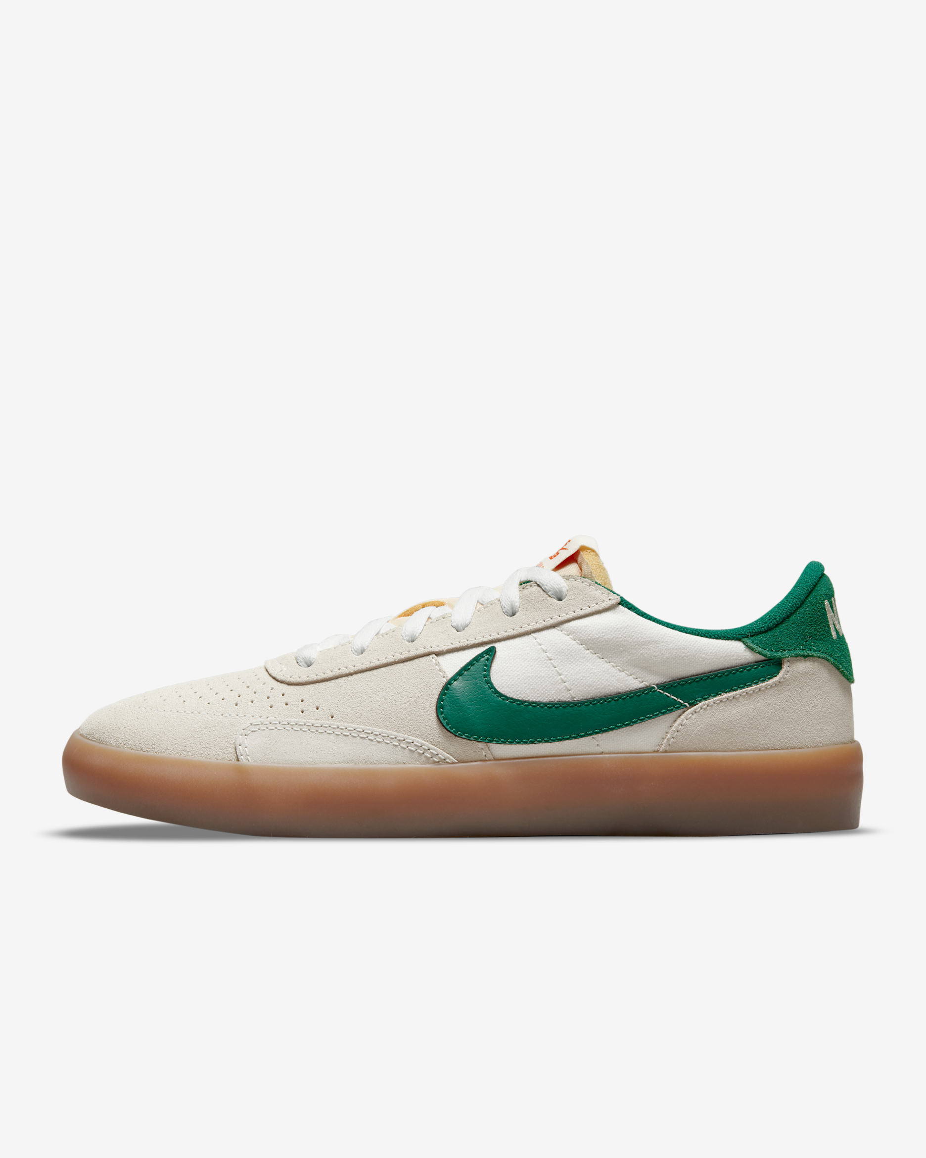 Nike SB Heritage Vulc gördeszkás cipő - Sail/Sail/Safety Orange/Gorge Green