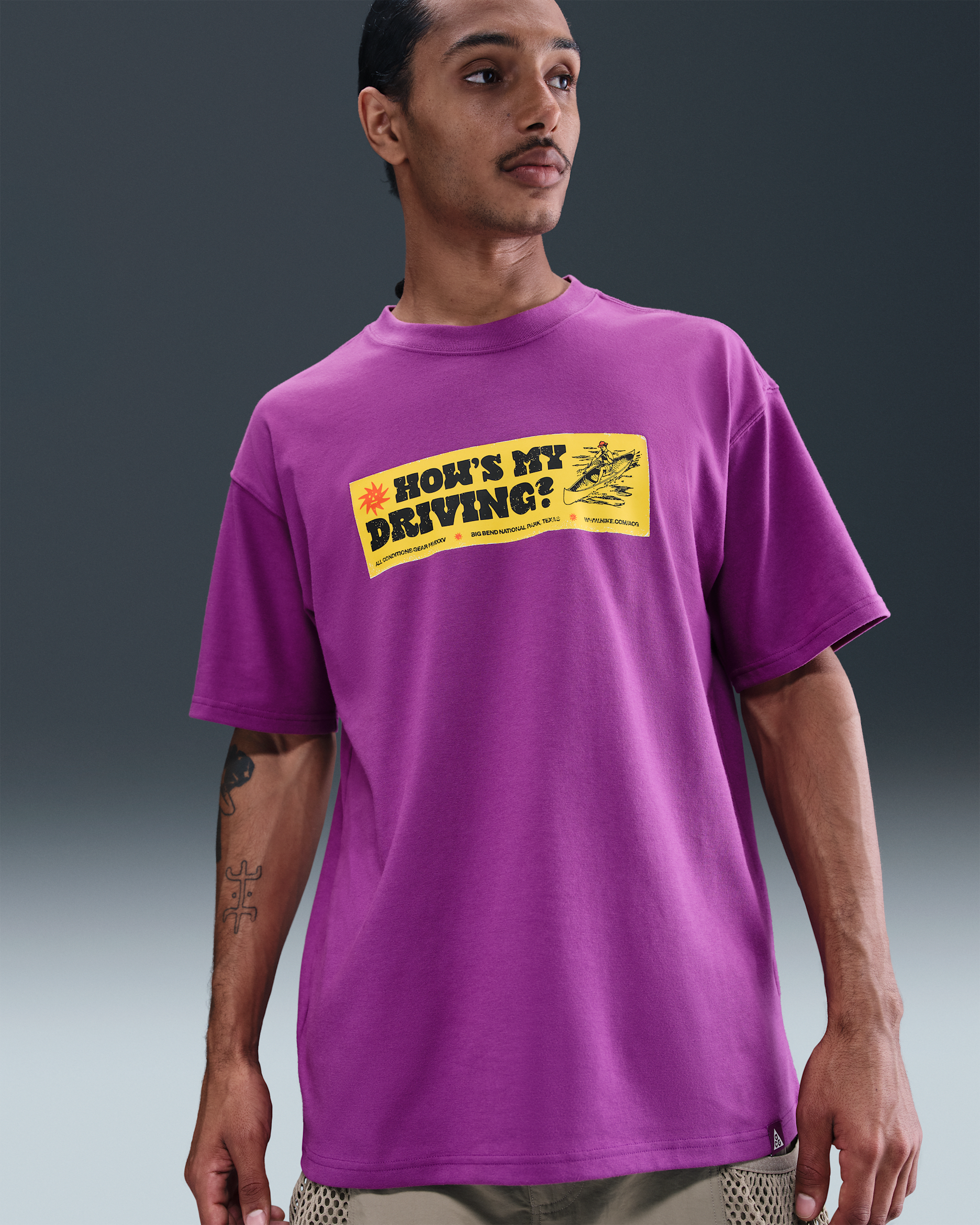 Nike ACG férfipóló - Bold Berry