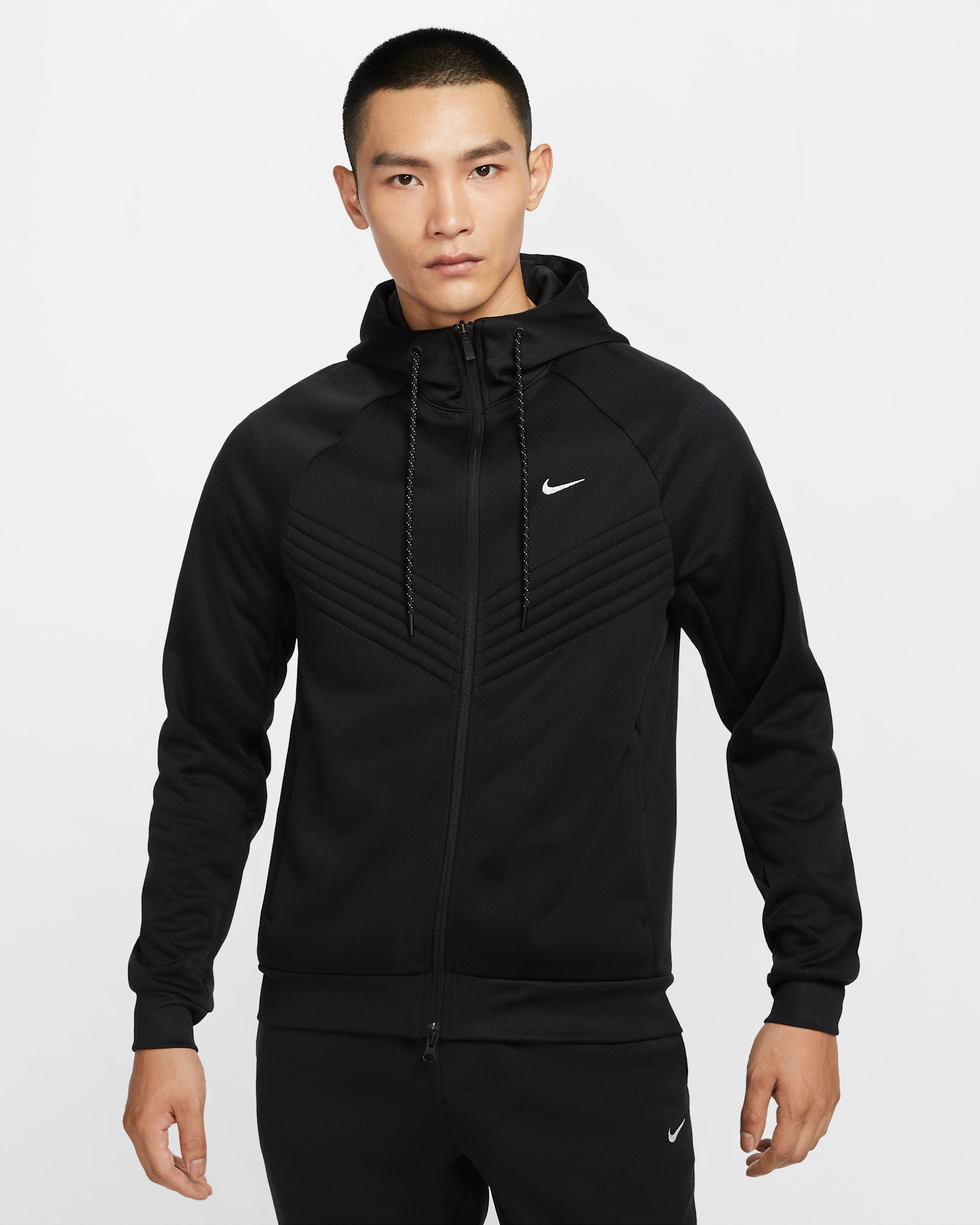 Nike Therma Sphere Men's Therma-FIT Water-Repellent Winterized Full-Zip Jacket - Black/Cool Grey/Anthracite