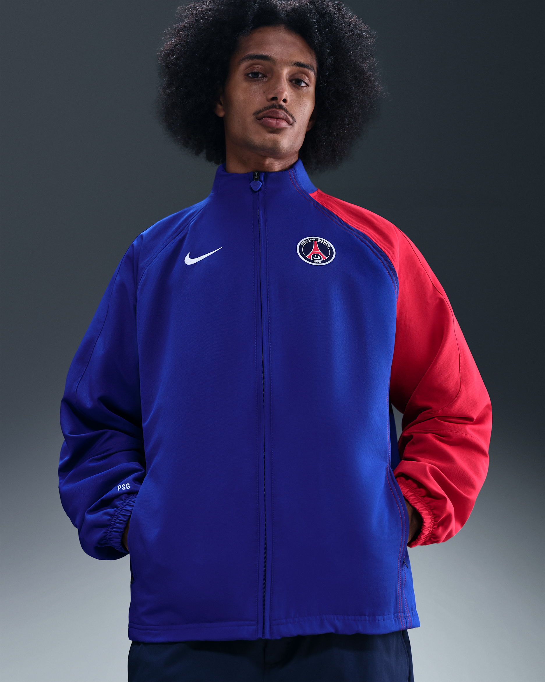 Pánská replika fotbalové bundy Nike Paris Saint-Germain 2004 Total 90 Reissue - Old Royal/University Red/Bílá