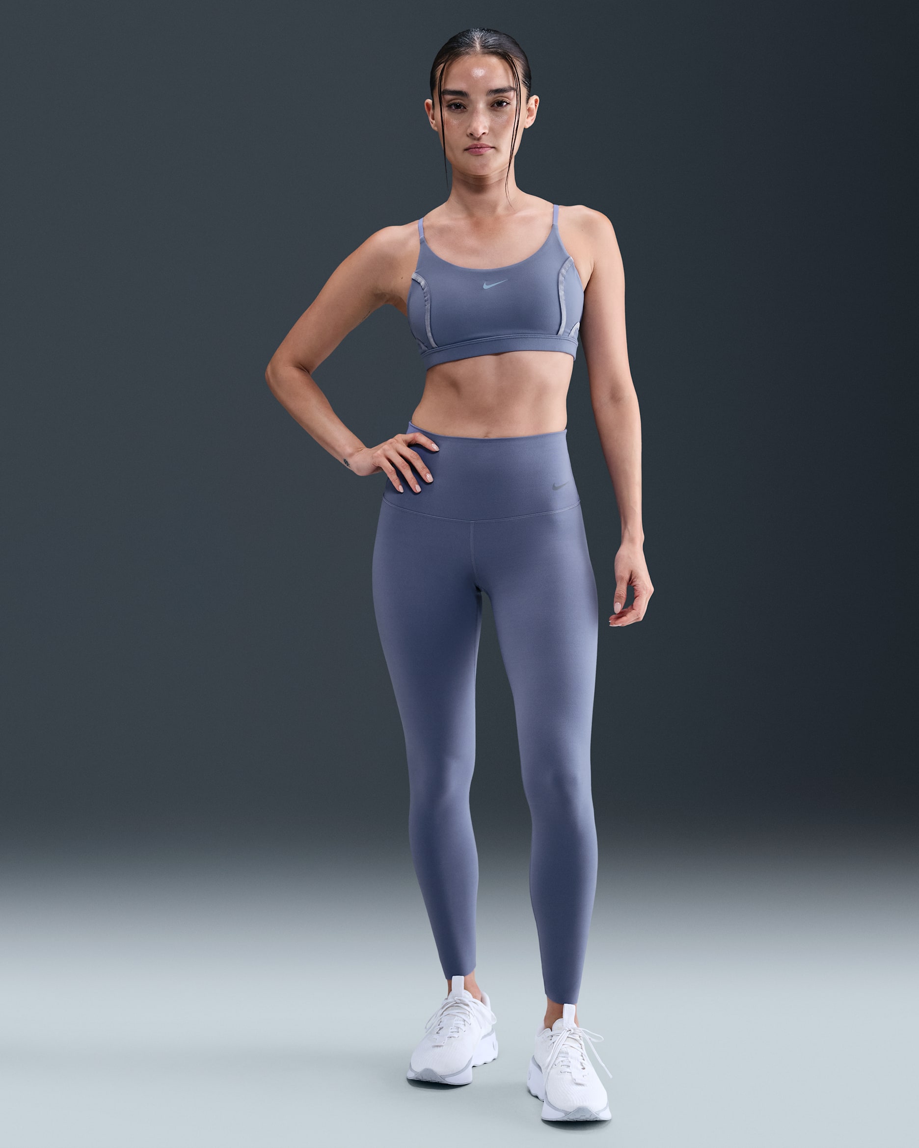 Nike Zenvy Women's High-Waisted Full-Length Leggings - World Indigo/Black