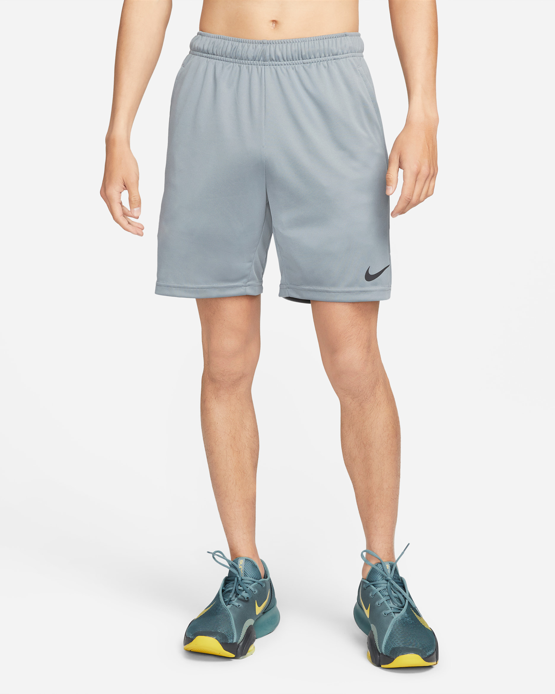 กางเกงเทรนนิ่งขาสั้นแบบถักผู้ชาย Nike Dri-FIT Epic - Smoke Grey/ดำ