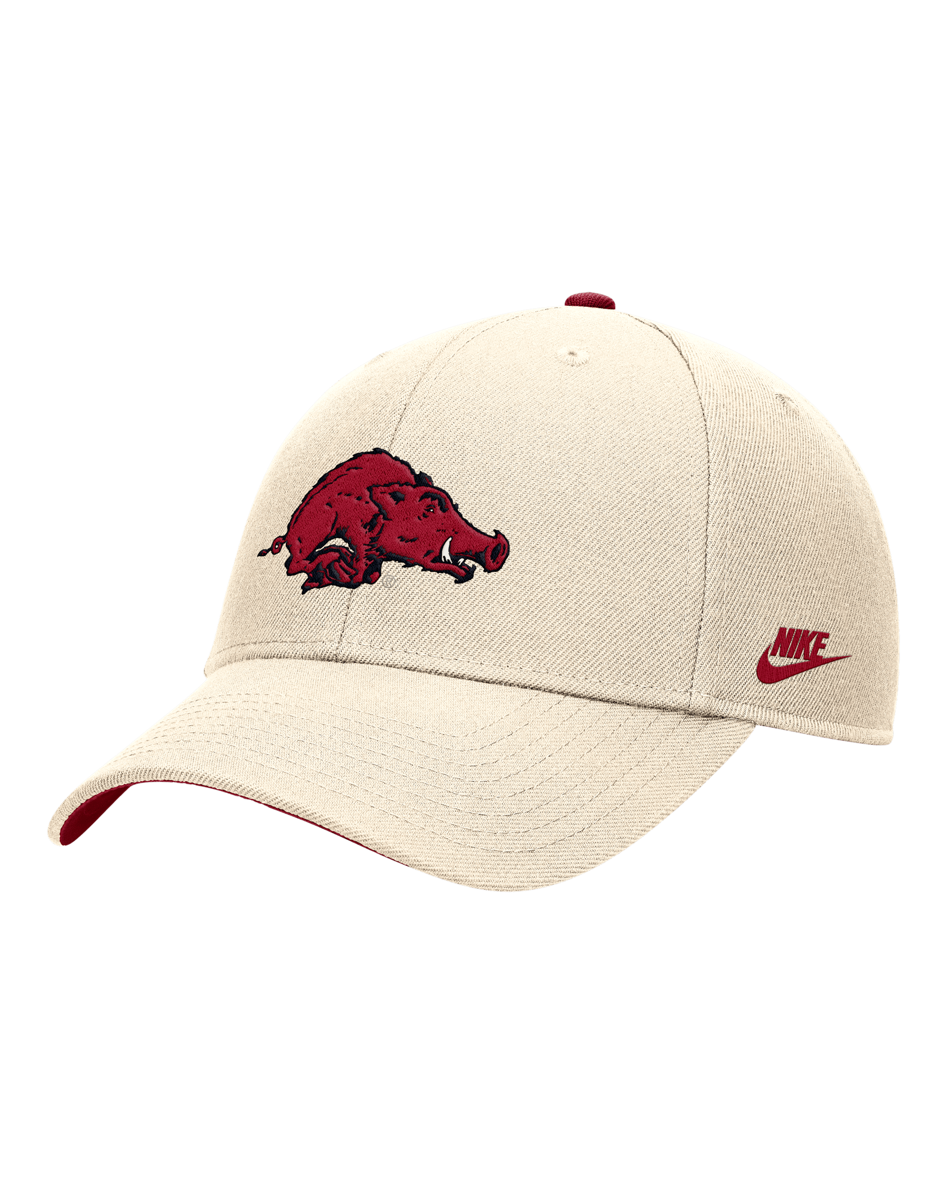 Arkansas Rise Men's Nike College Adjustable Cap - Natural