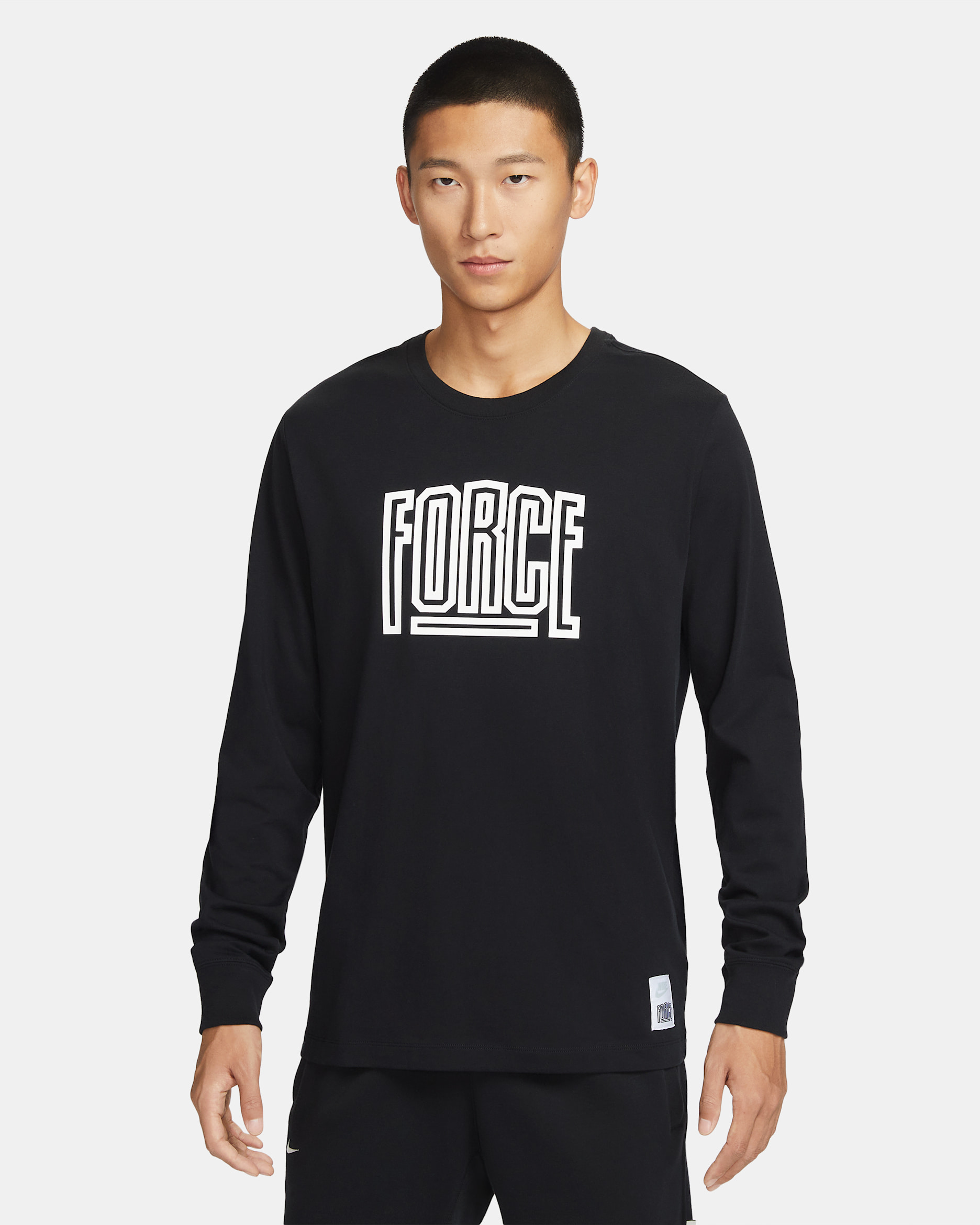 ナイキ メンズ ロングスリーブ Tシャツ - ブラック