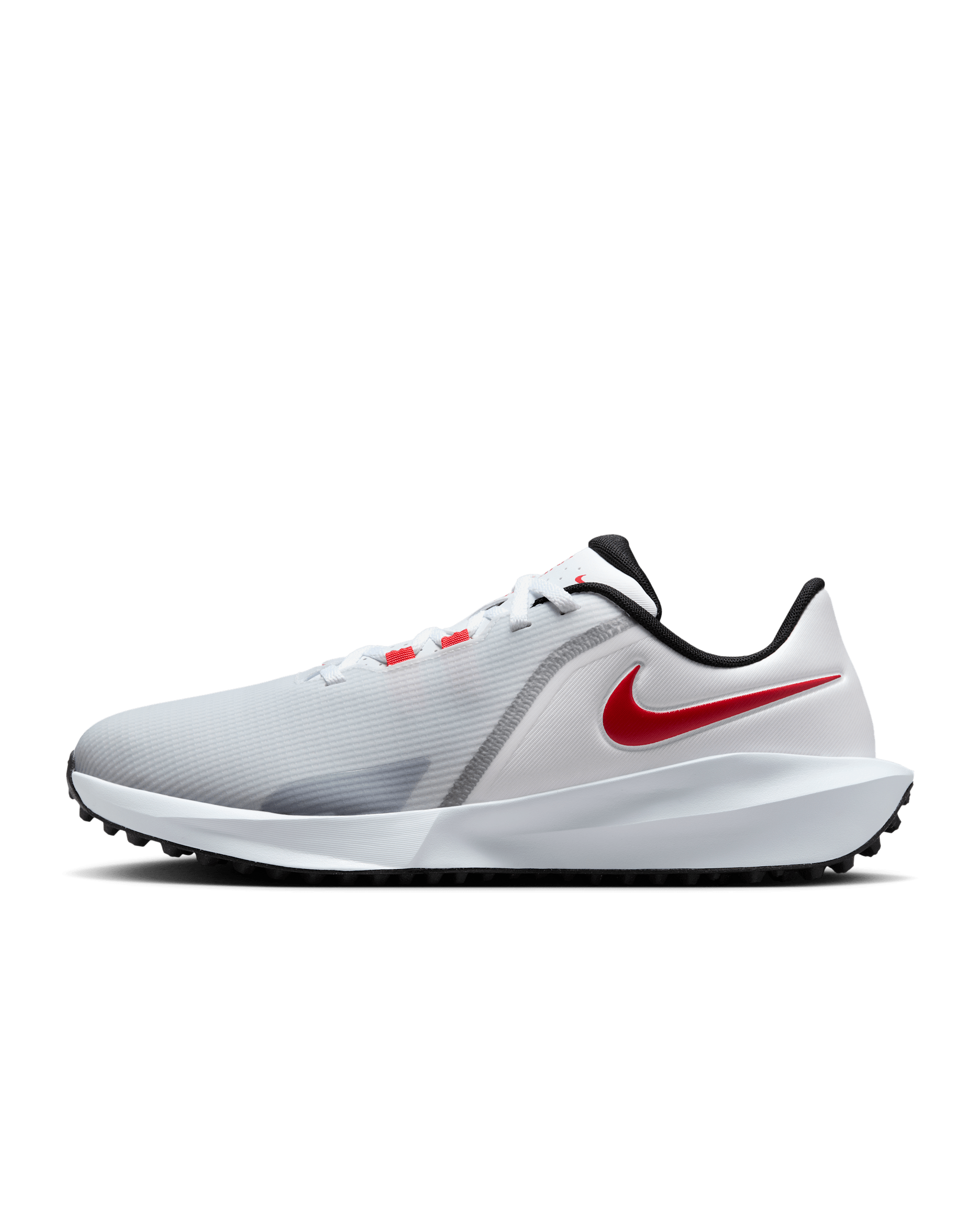 Nike Infinity G NN Golf Shoes (Wide) - White/Pure Platinum/Black/University Red