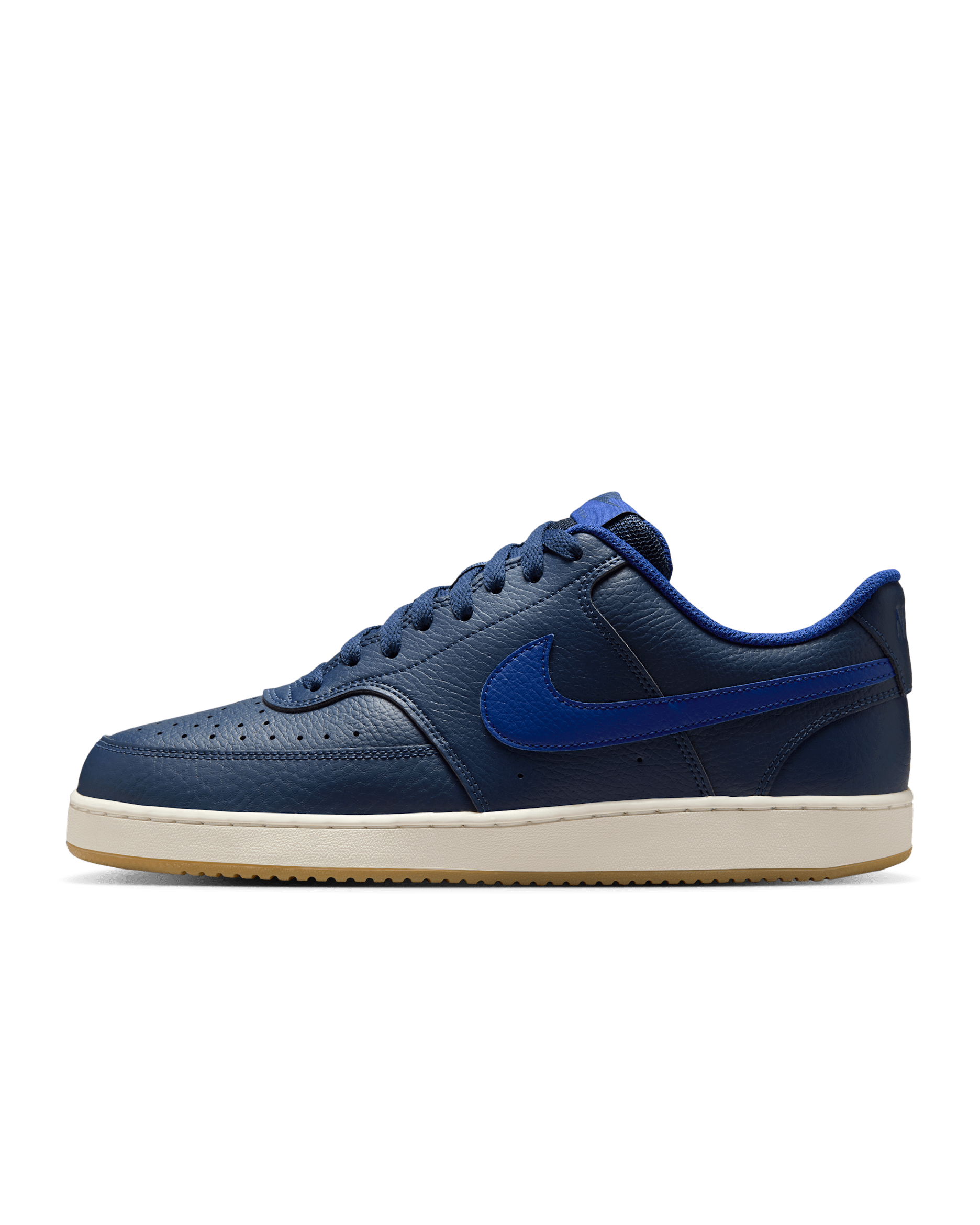 Nike Court Vision Low Shoes - Midnight Navy/Sail/Gum Light Brown/Deep Royal Blue