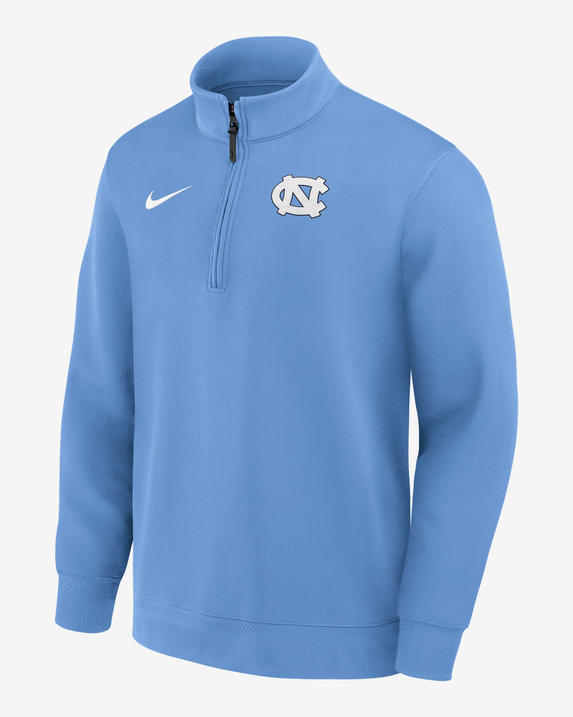 North Carolina Coaches Men's Jordan Brand Dri-FIT College Long-Sleeve 1/2-Zip Top - Light Blue