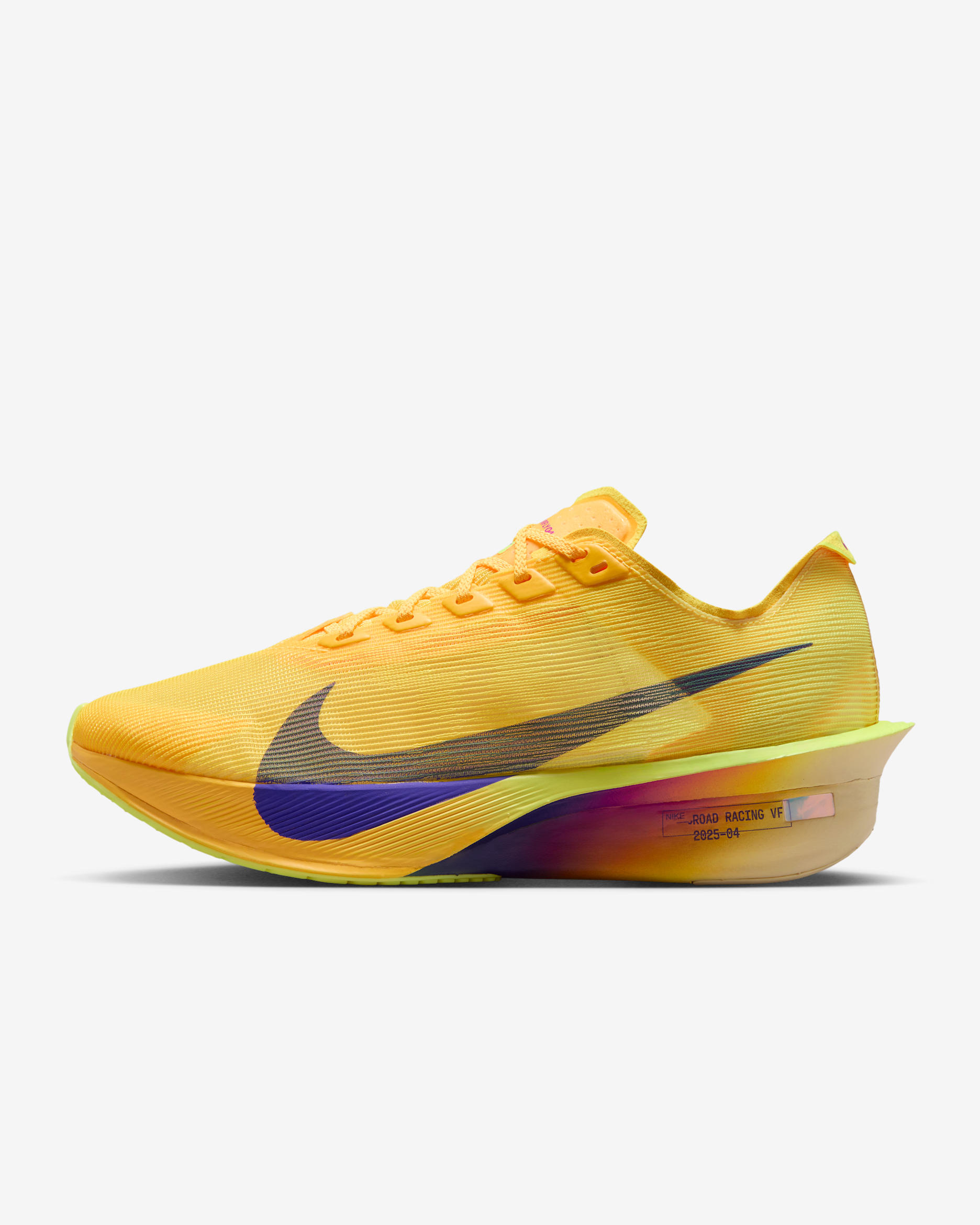 Tenis de carrera en pavimento para mujer Nike Vaporfly 4 - Limón pulso/Naranja láser/Hielo volt/Explosión índigo
