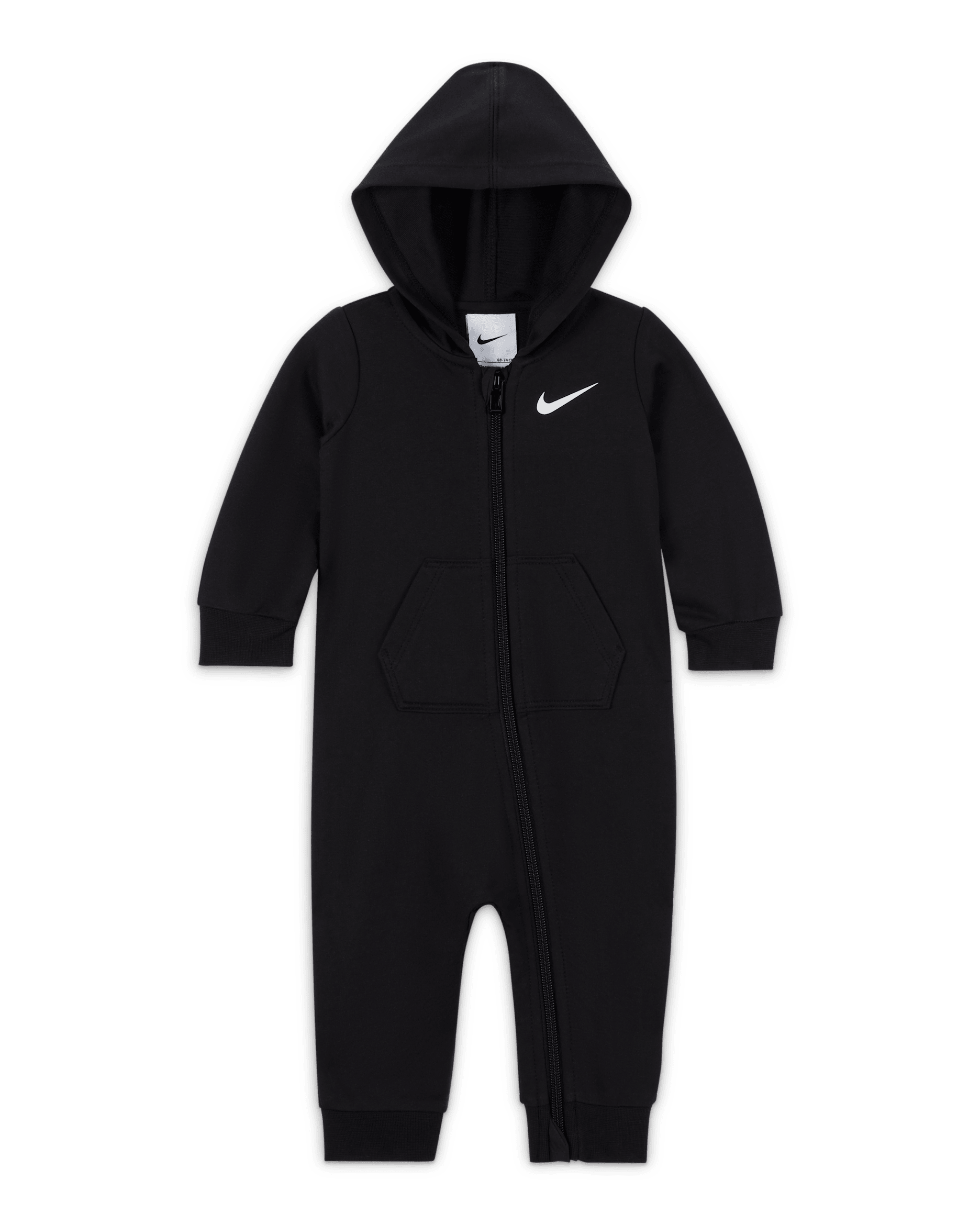 Nike Baby Essentials Baby (0-9M) Hooded Coverall - Black