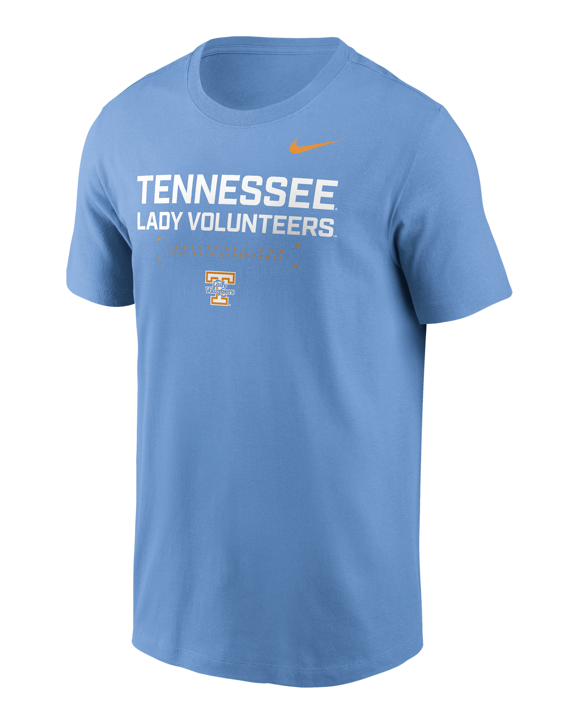 Tennessee Courtside Basketball Men's Nike Dri-FIT College T-Shirt - Light Blue