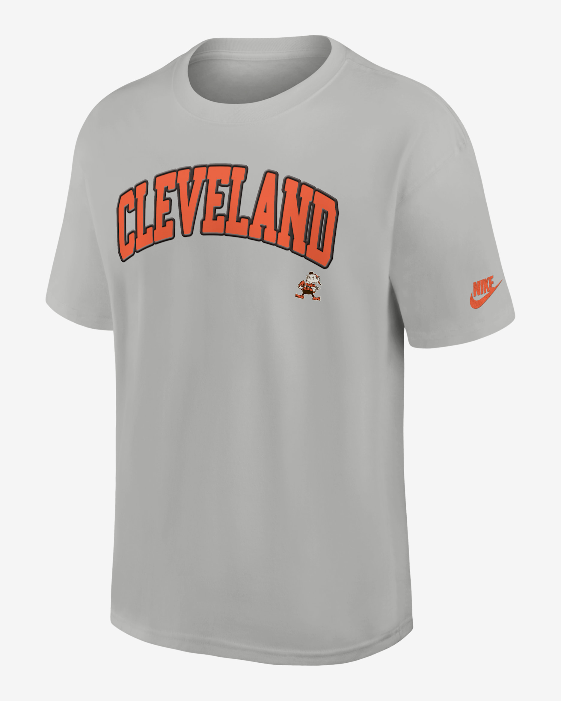 Playera Nike de la NFL para hombre Cleveland Browns Rewind Statement Max90 - Plata medio
