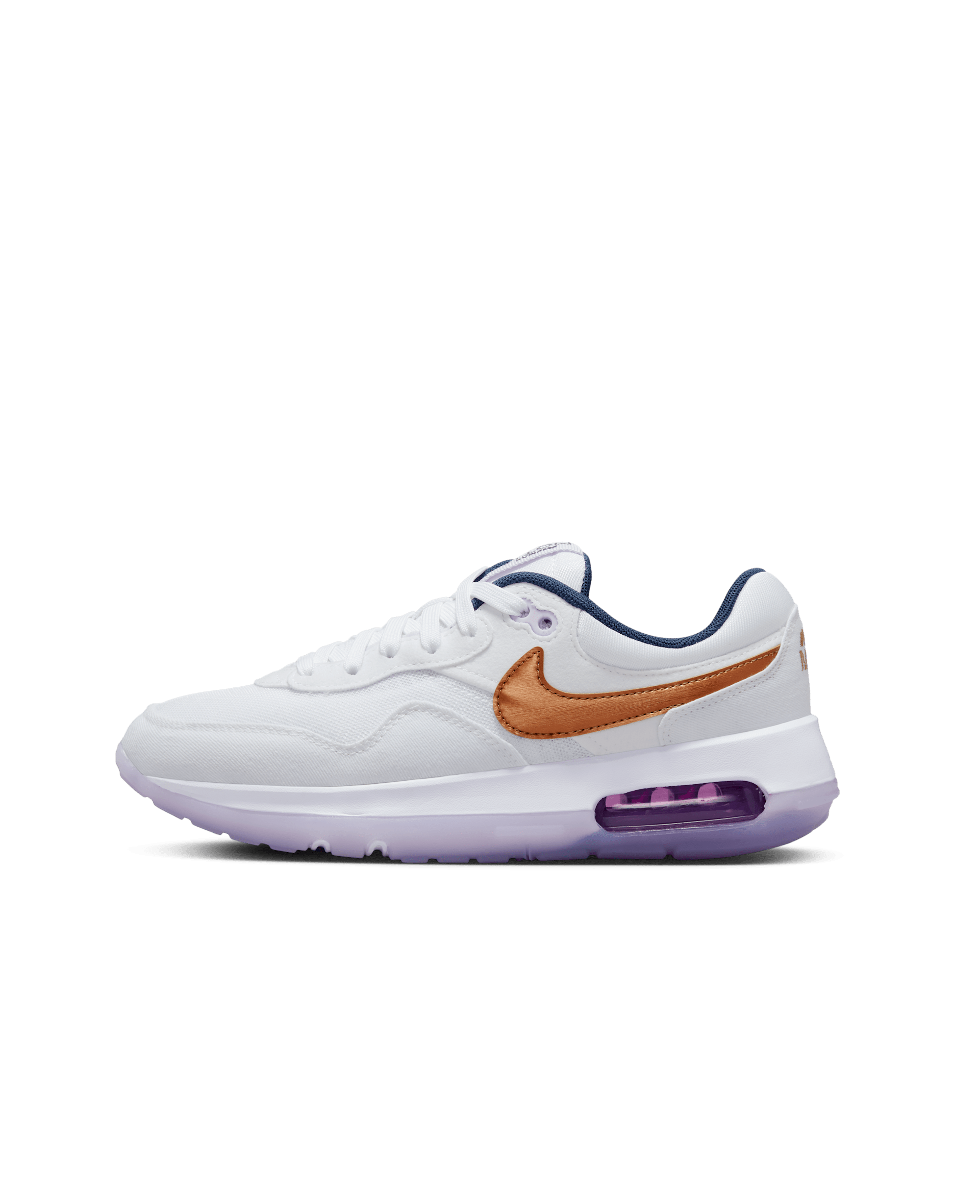 Scarpa Nike Air Max Motif - Ragazzi - Bianco/Midnight Navy/Violet Frost/Metallic Copper
