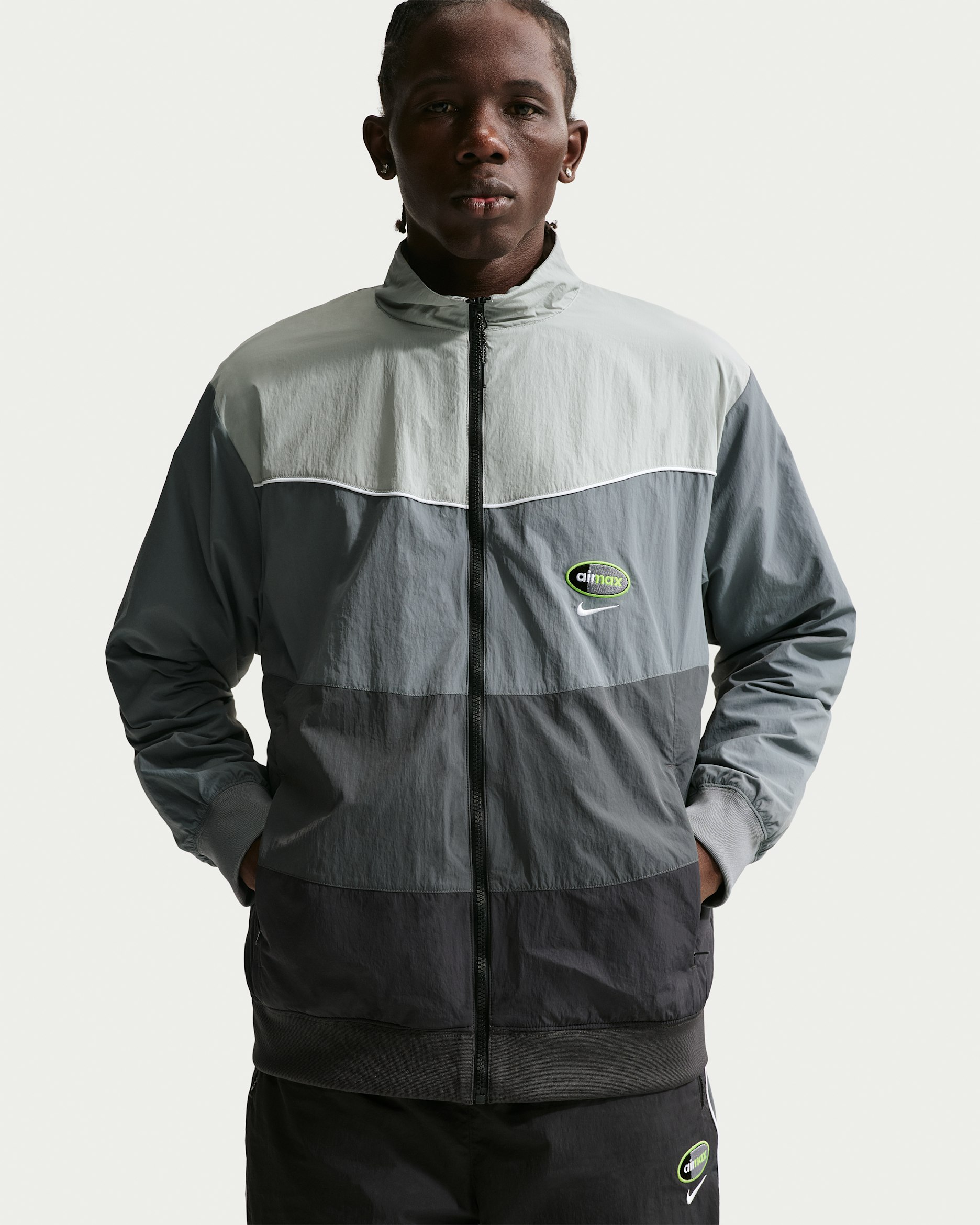 Nike Sportswear Men's Woven Jacket - Anthracite/Dark Grey/Cool Grey