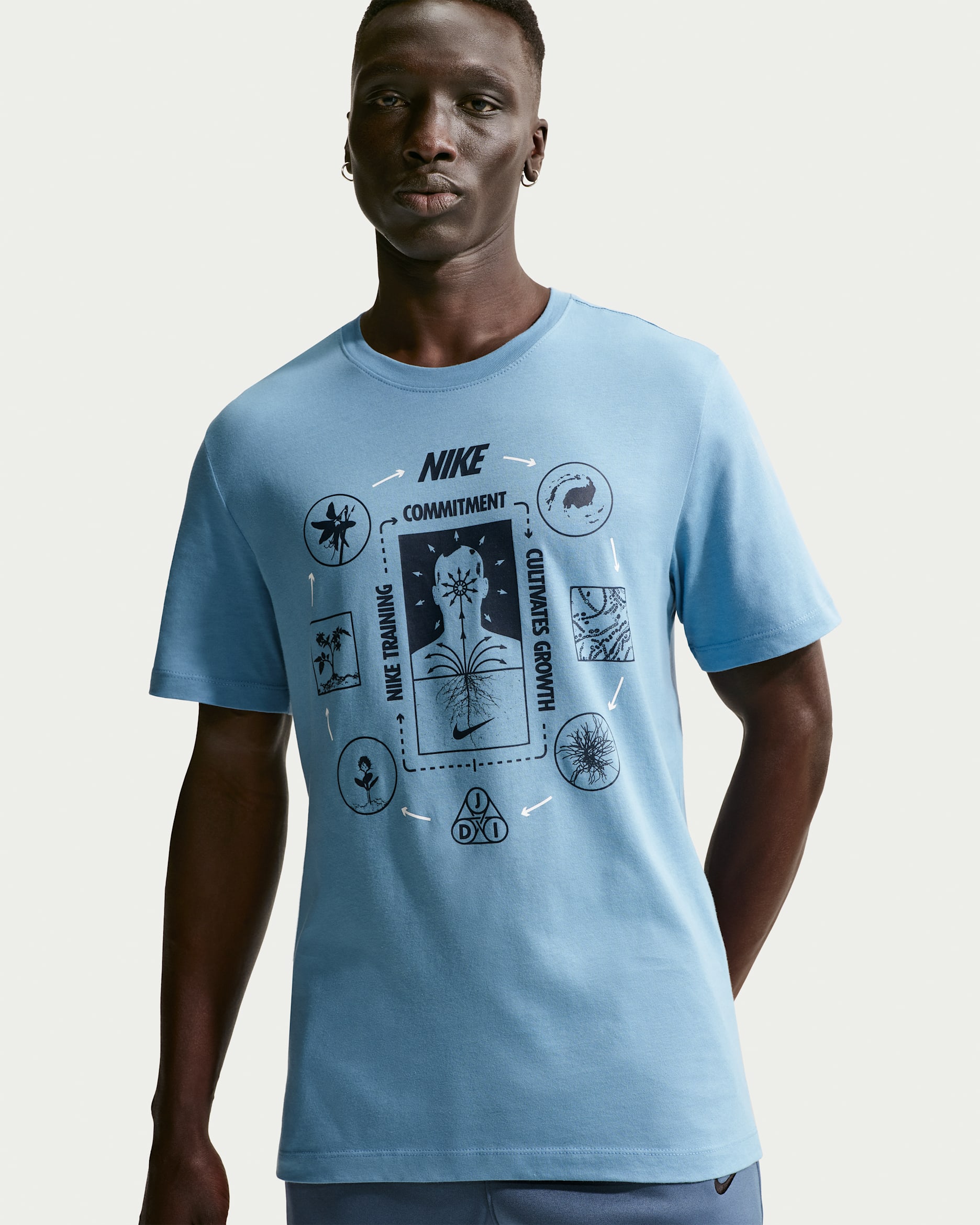 Nike Men's T-Shirt - Work Blue