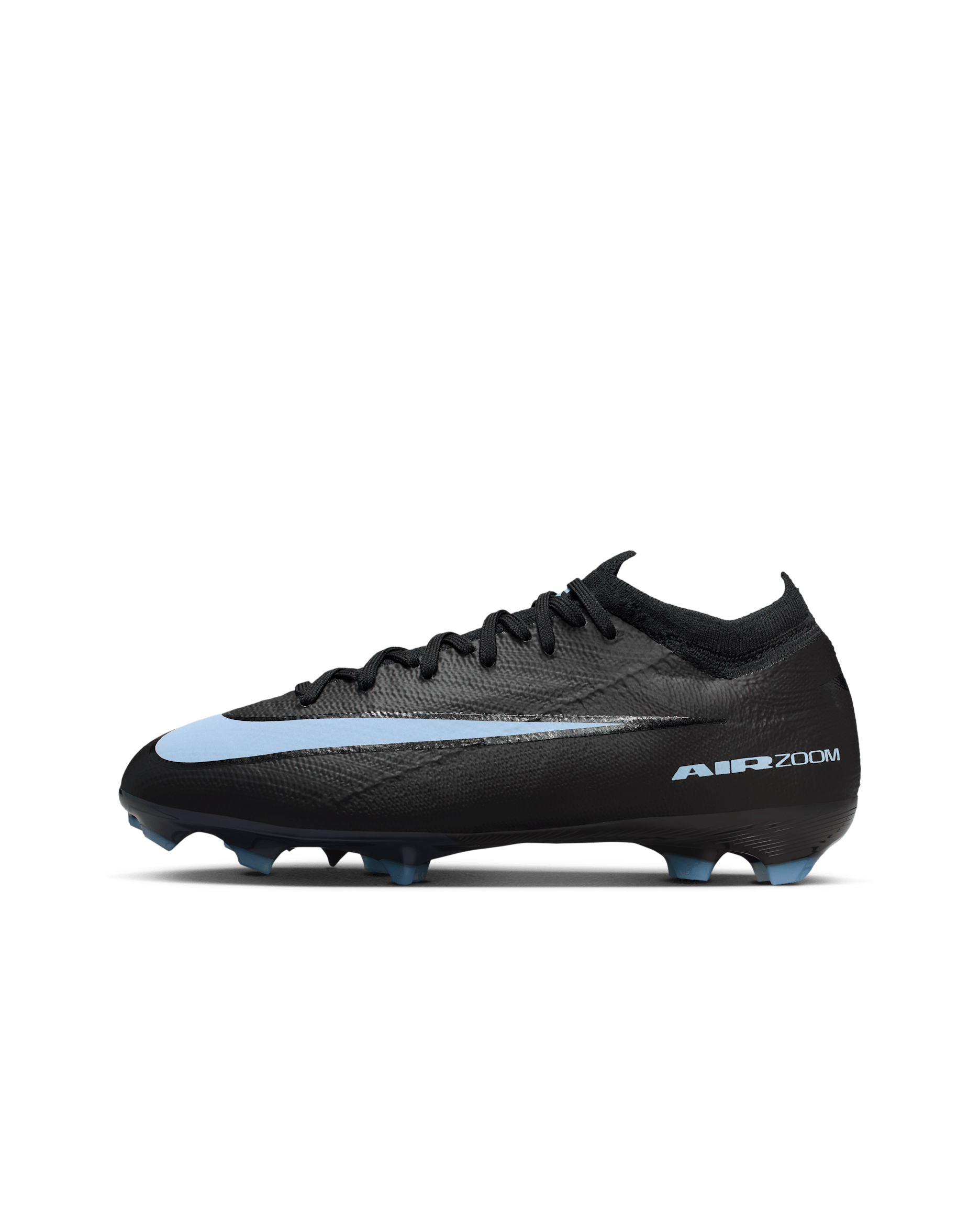 Nike Jr. Mercurial Vapor 16 Pro Younger/Older Kids' Firm-Ground Low-Top Football Boot - Black/Ice Blue