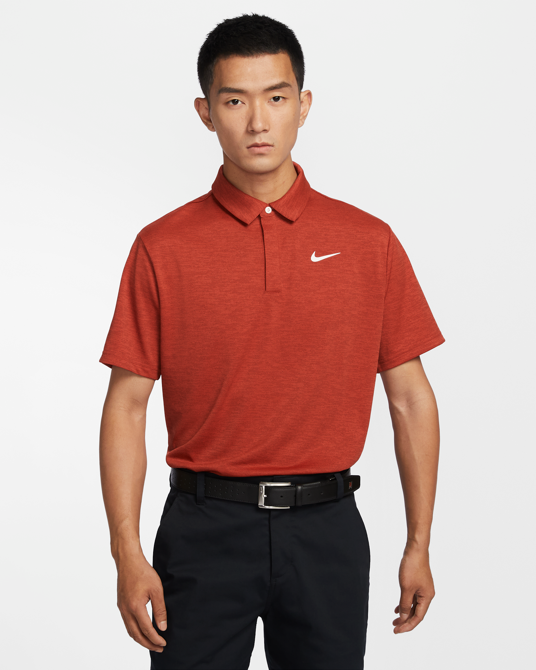 เสื้อโปโลกอล์ฟผ้าแจ็คการ์ดผู้ชาย Dri-FIT Nike Tour - Cinnabar/Dark Team Red/Pale Ivory