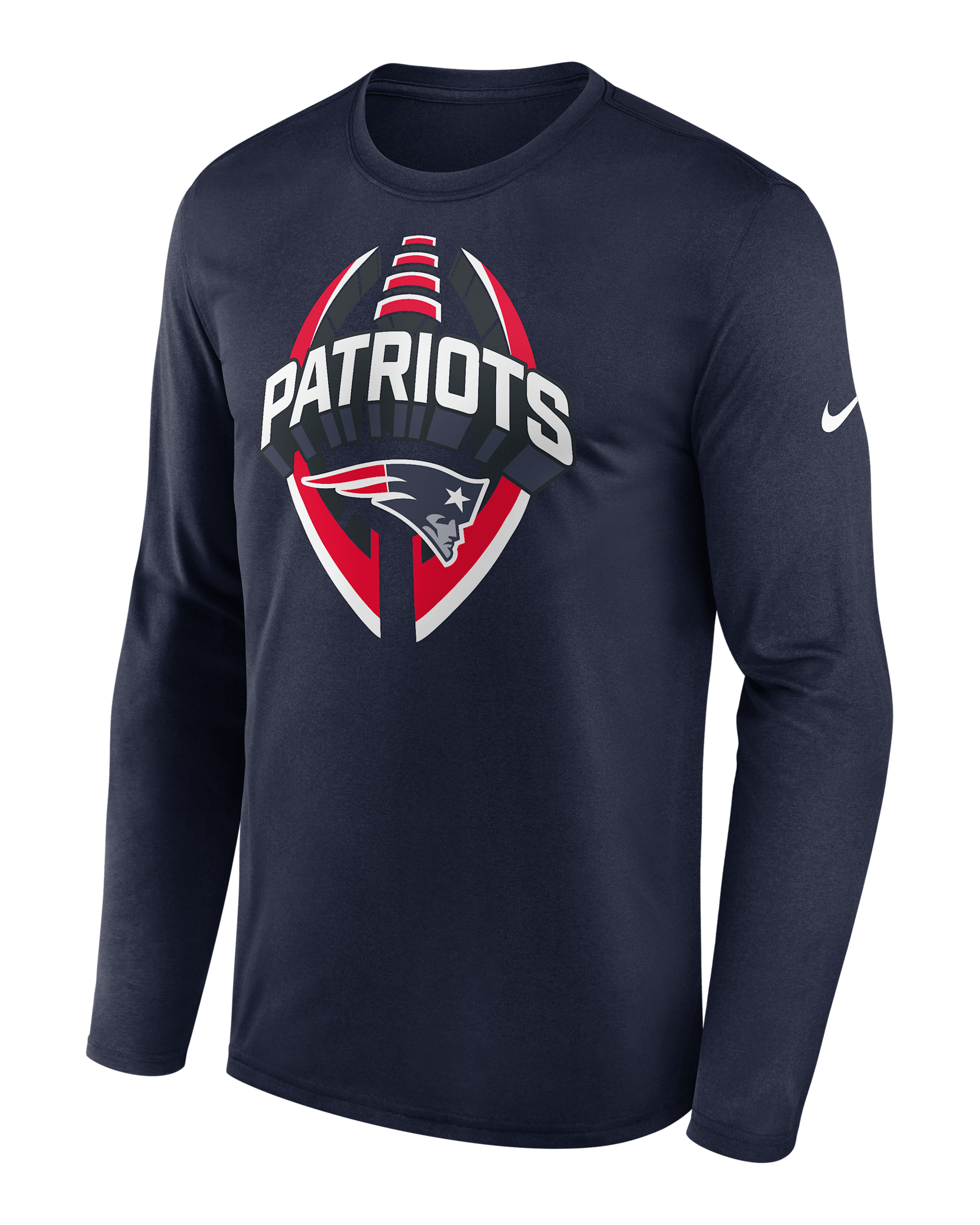 New England Patriots Legend Icon Men's Nike Dri-FIT NFL Long-Sleeve T-Shirt - Navy