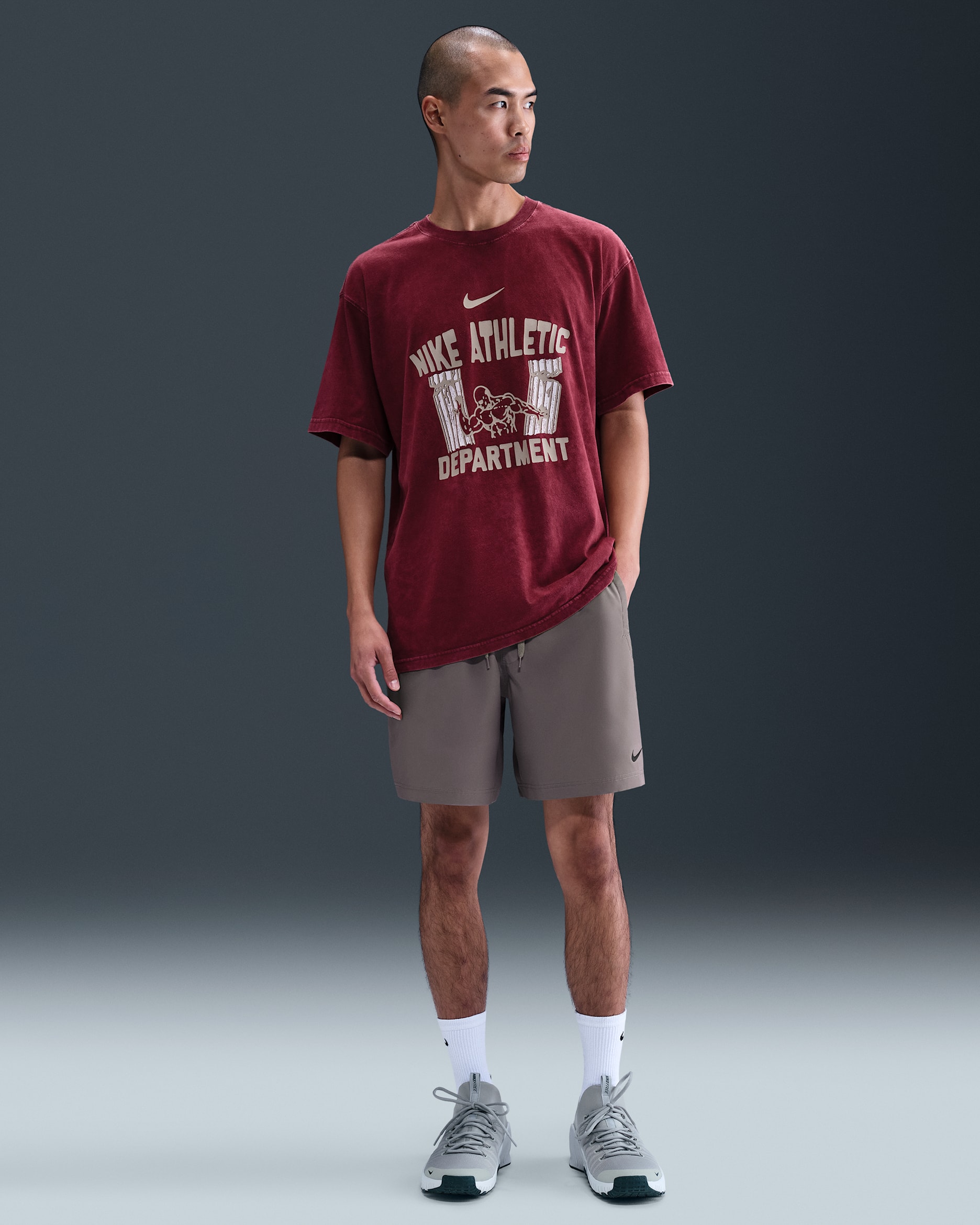 Nike Dri-FIT Form Men's 7" Unlined Versatile Shorts - Cave Stone/Black