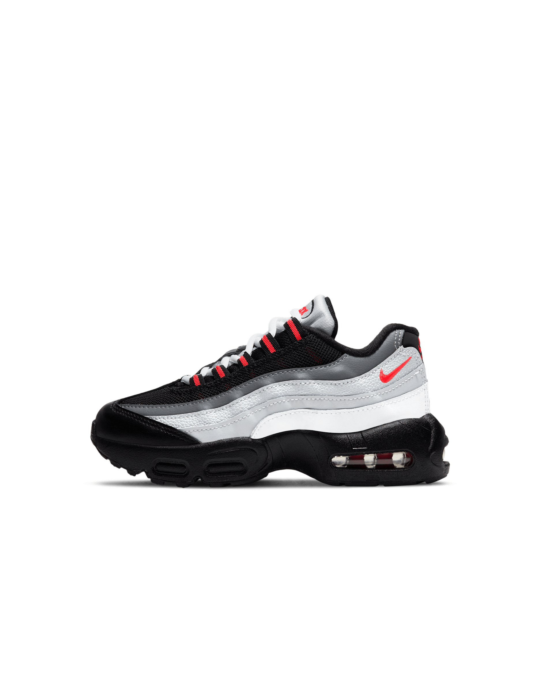 Nike Air Max 95 Recraft Younger Kids' Shoe - White/Pure Platinum/Cool Grey/Infrared 23