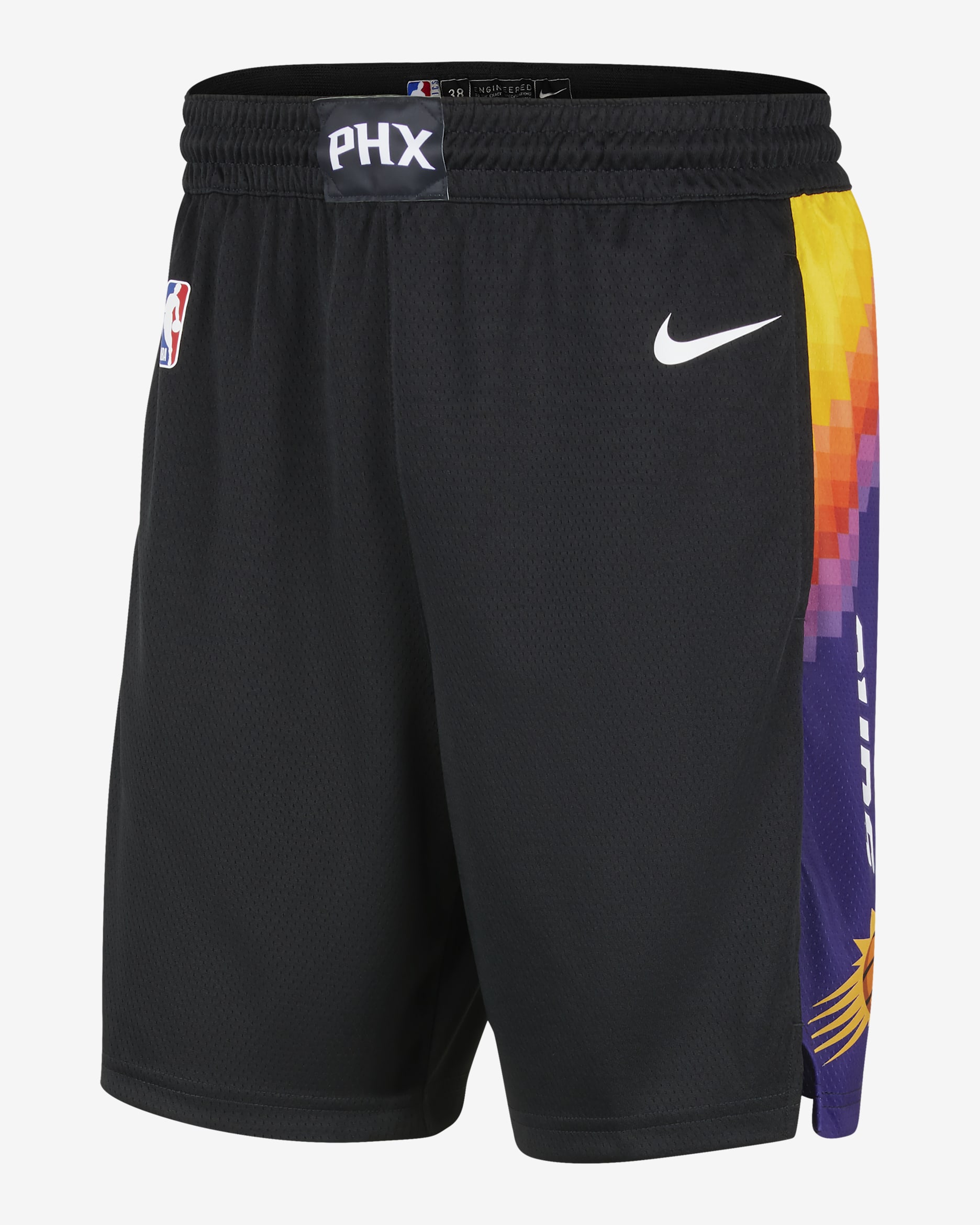 Phoenix Suns City Edition Men's Nike Dri-FIT NBA Swingman Shorts - Black/White