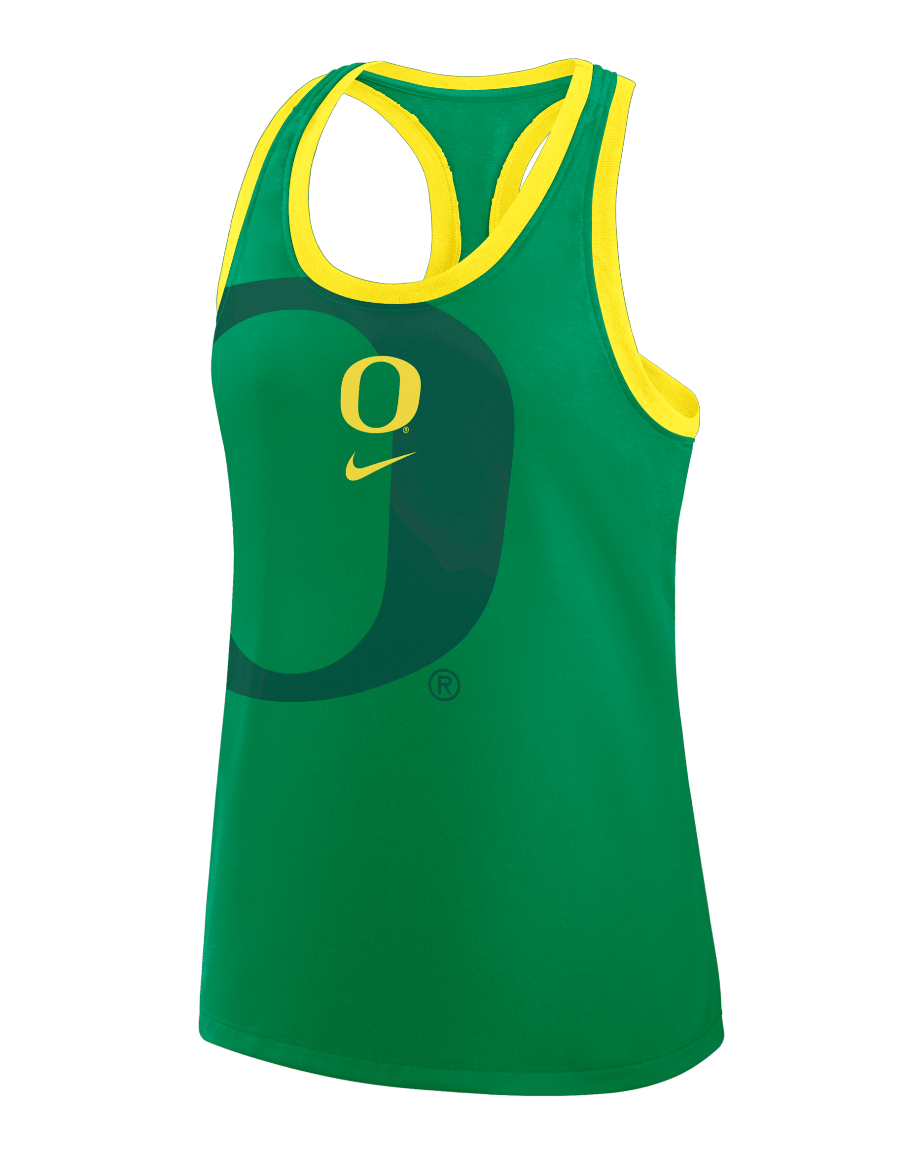 Oregon Primetime Shadow Women's Nike College Racerback Tank Top - Green