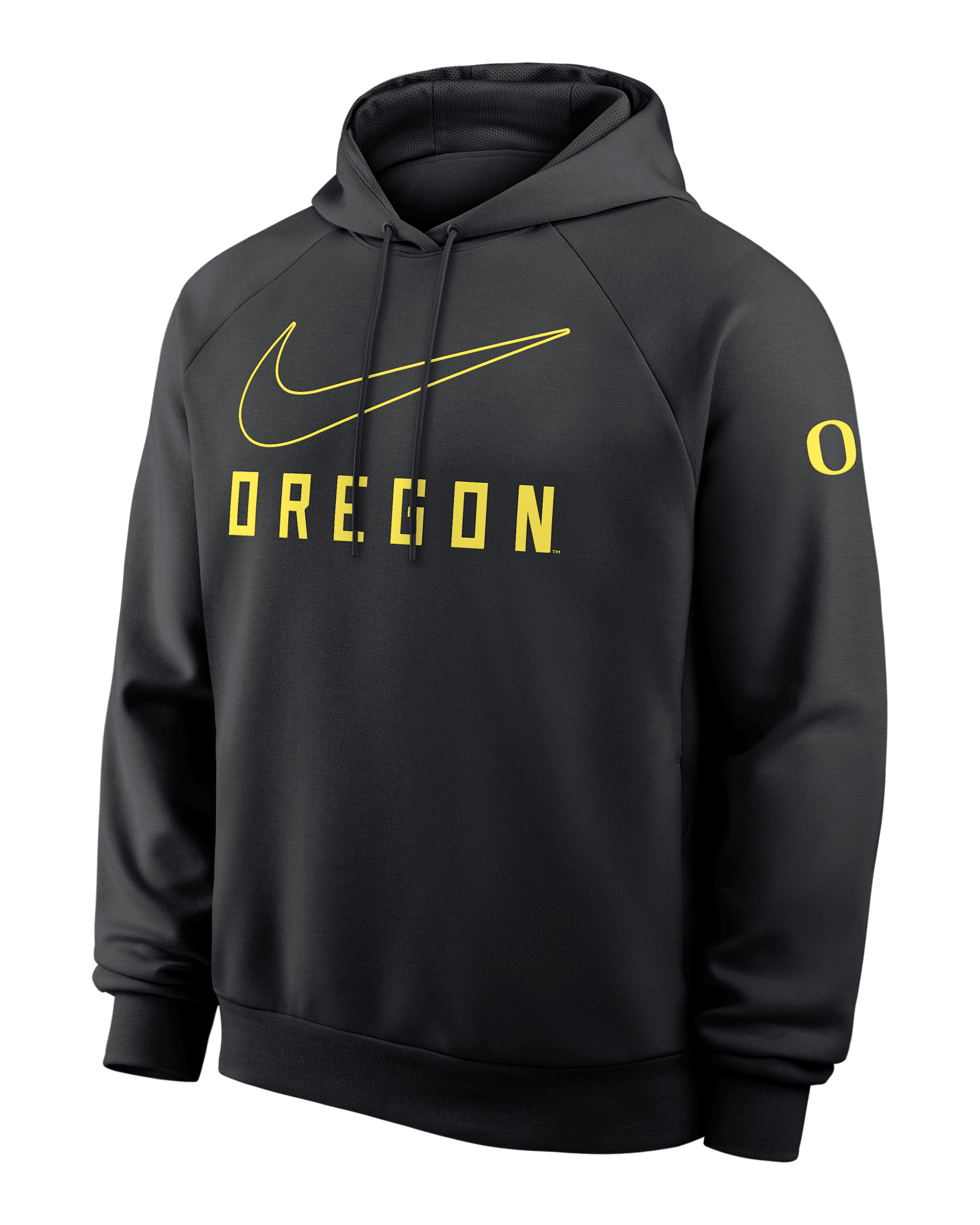 Oregon Premium Performance Men's Nike Dri-FIT College Pullover Hoodie - Black